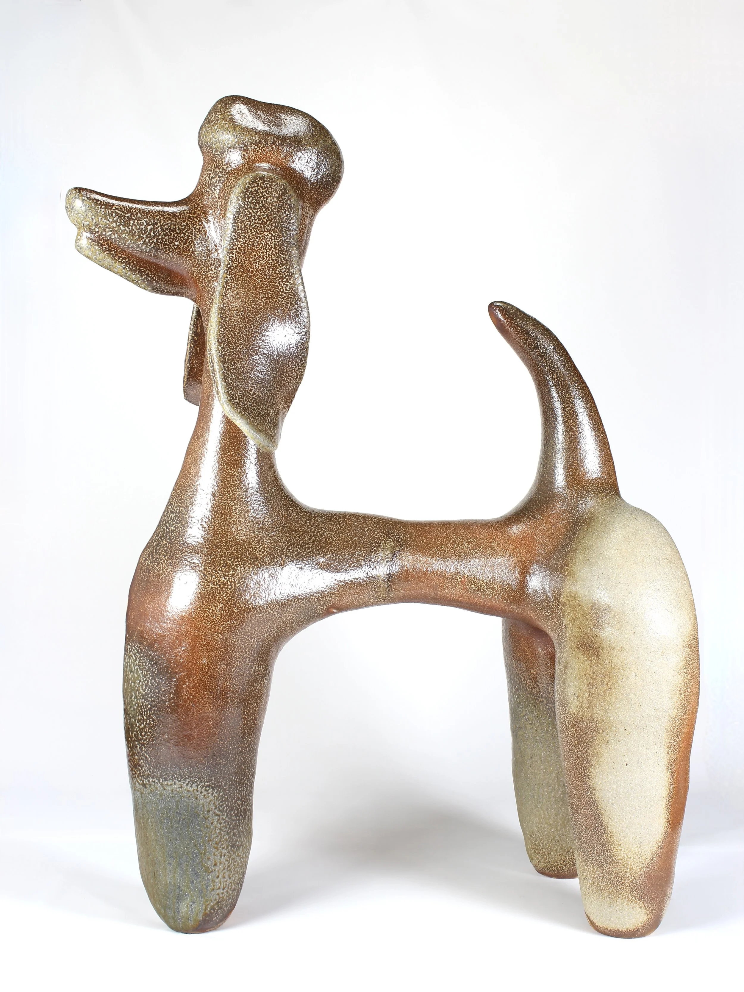 CLEO, 2025, coil-built stoneware, 36” x 16.5” x 44.5”