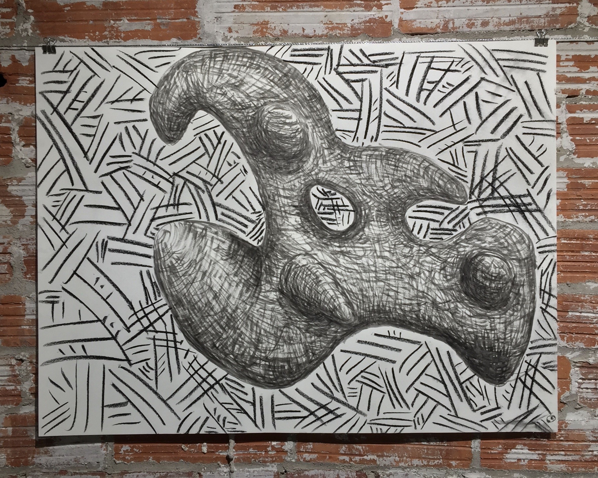Untitled, Ink and Charcoal, 2015