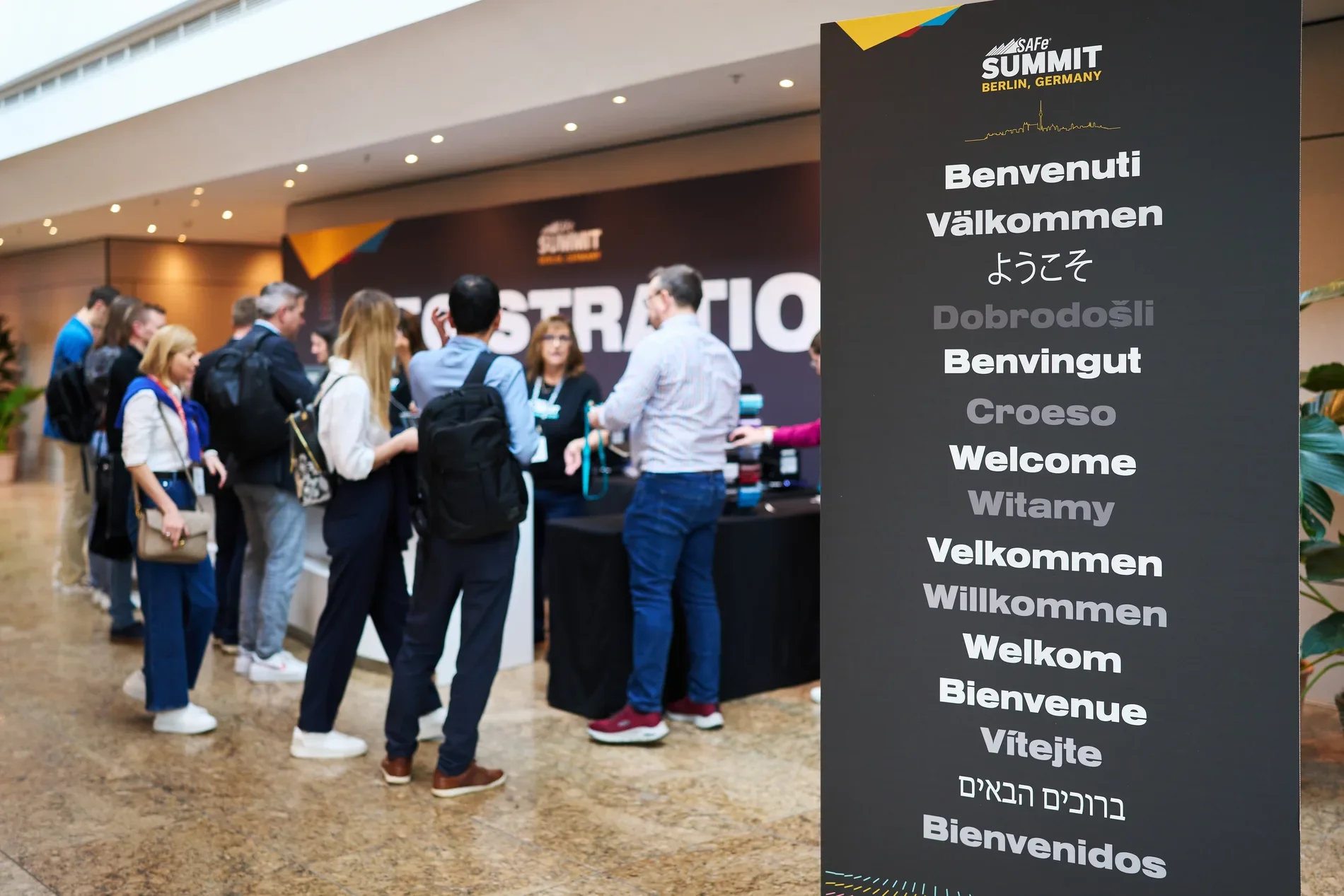 Registration / check-in area – Berlin