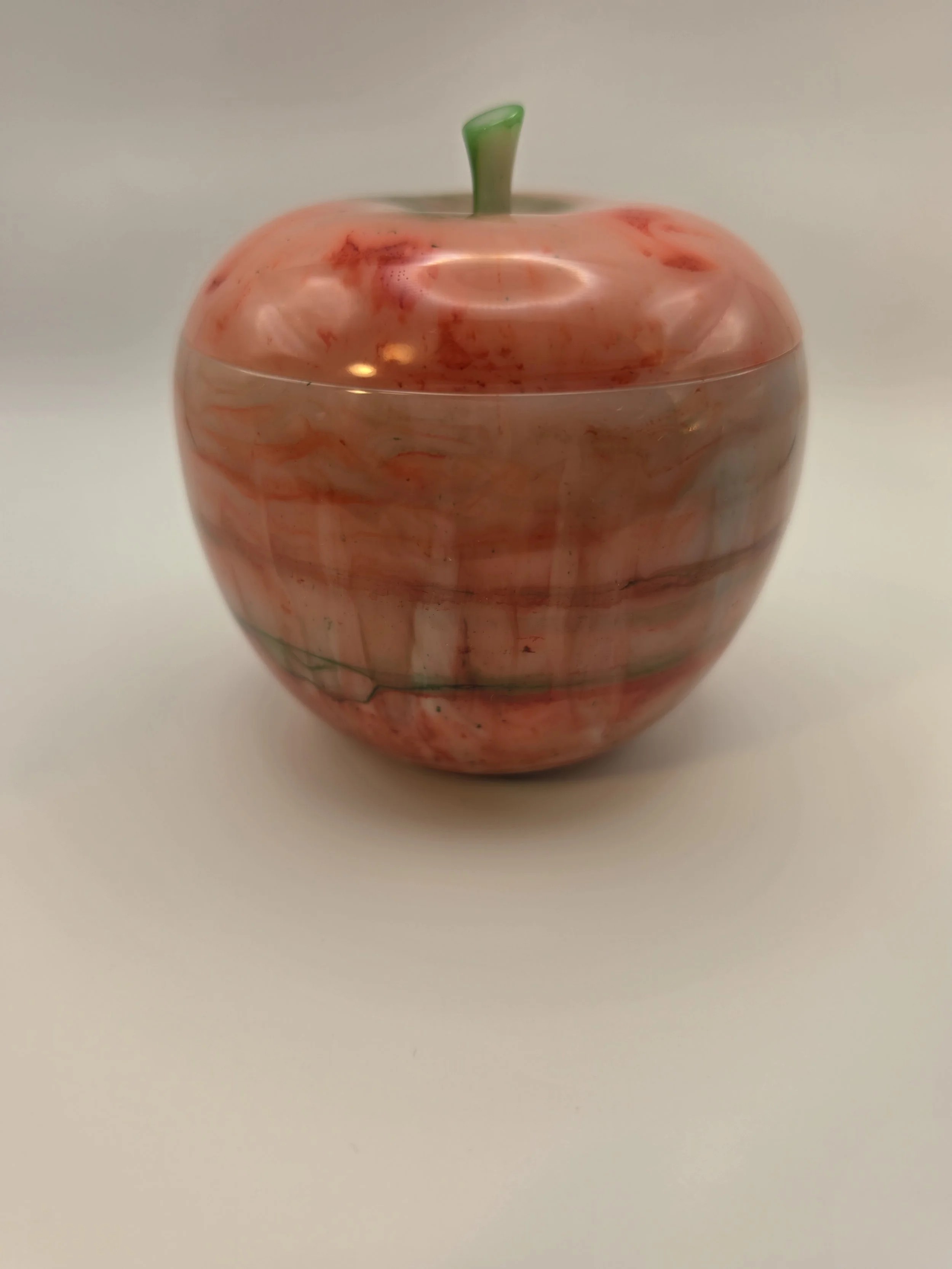 Red, Green, & White Apple Jar