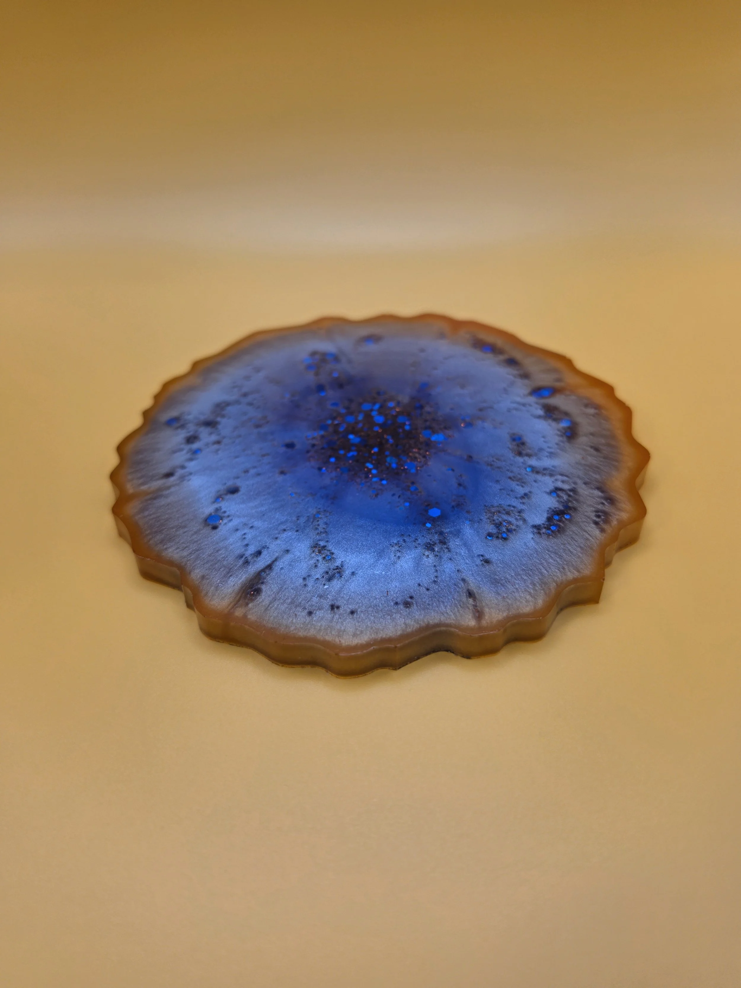 Red, White, & Blue Geode Coaster