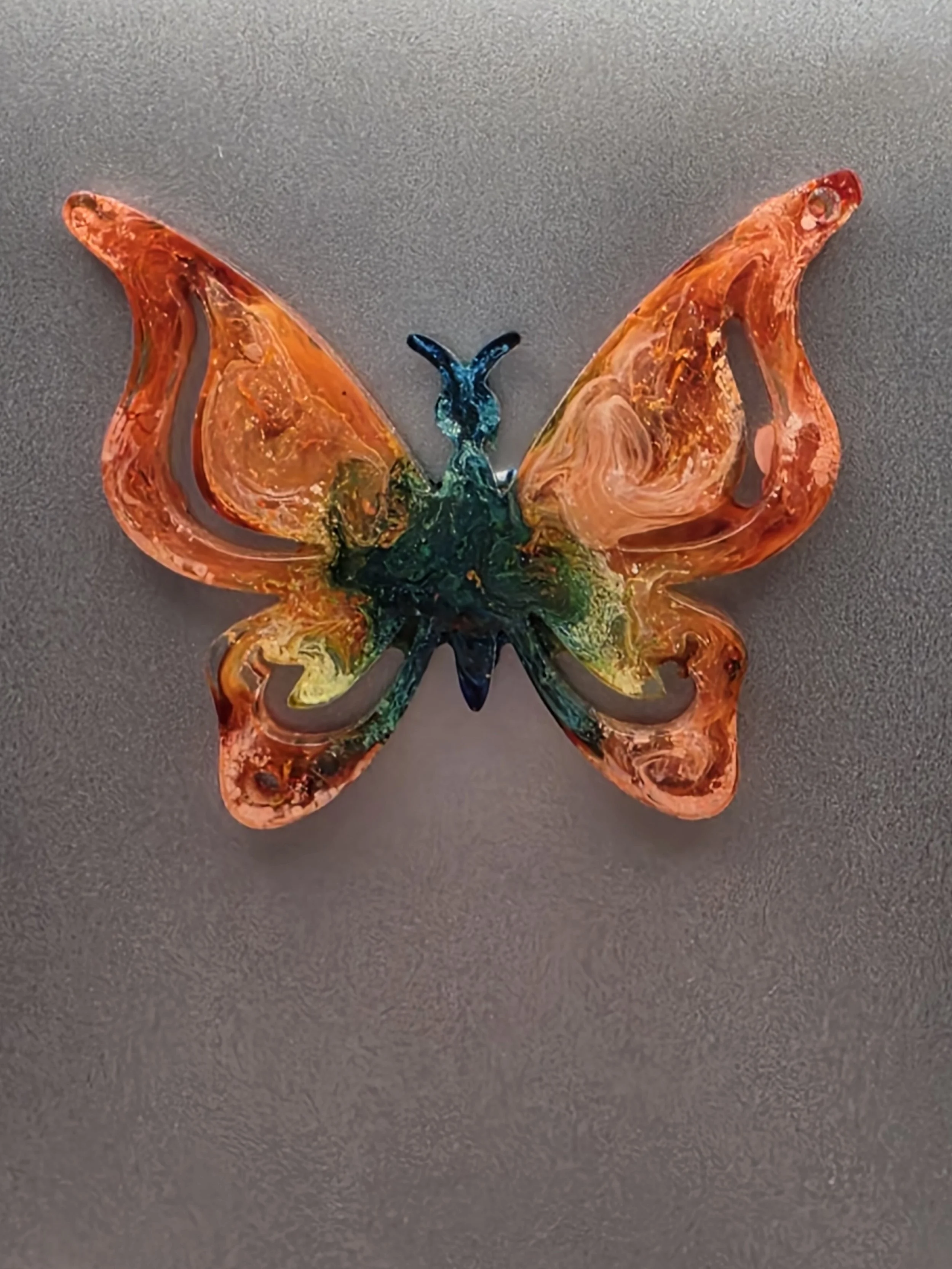Large Multicolor Swirl Butterfly Magnet