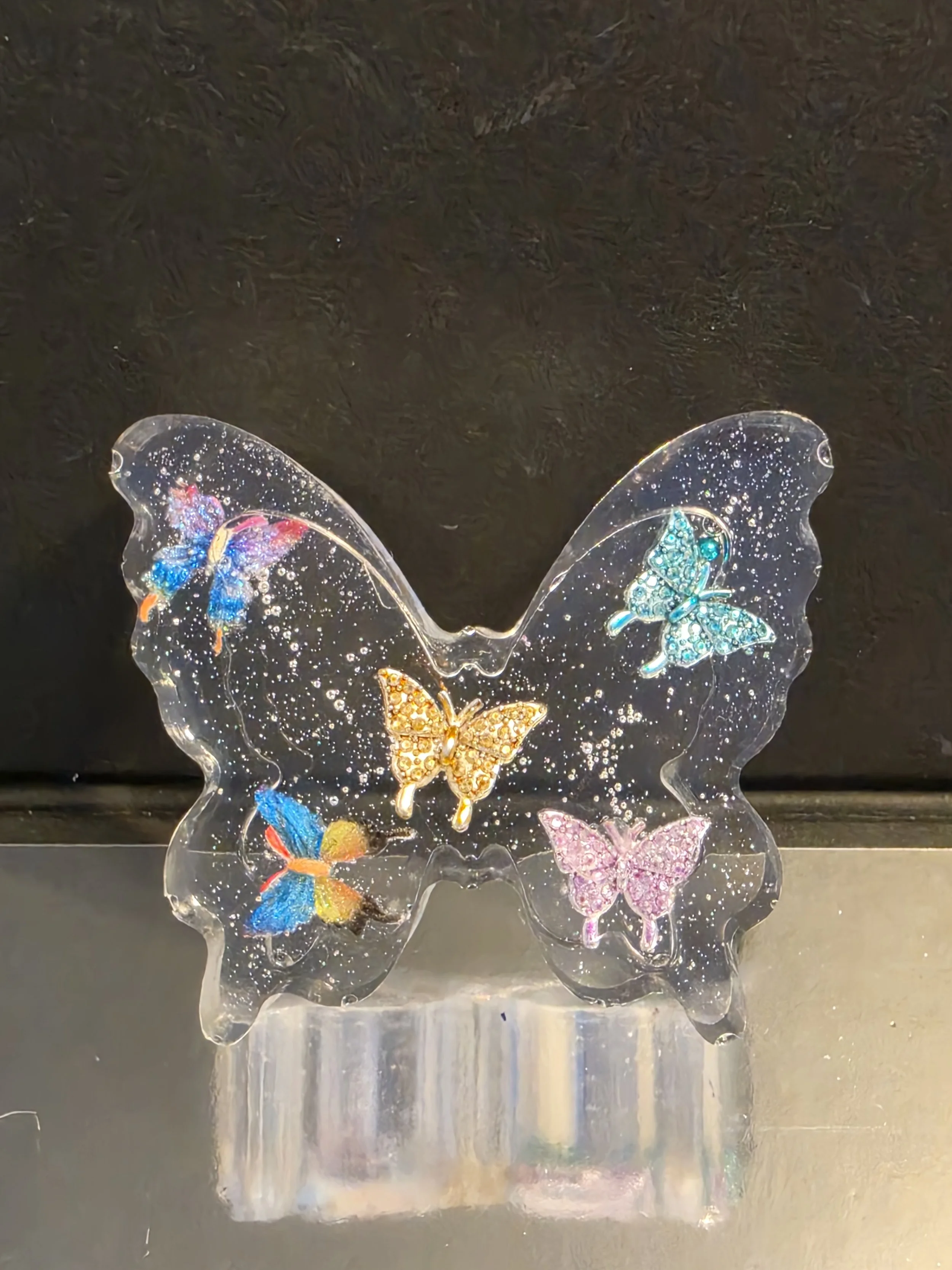 Small Clear with Butterflies Butterfly