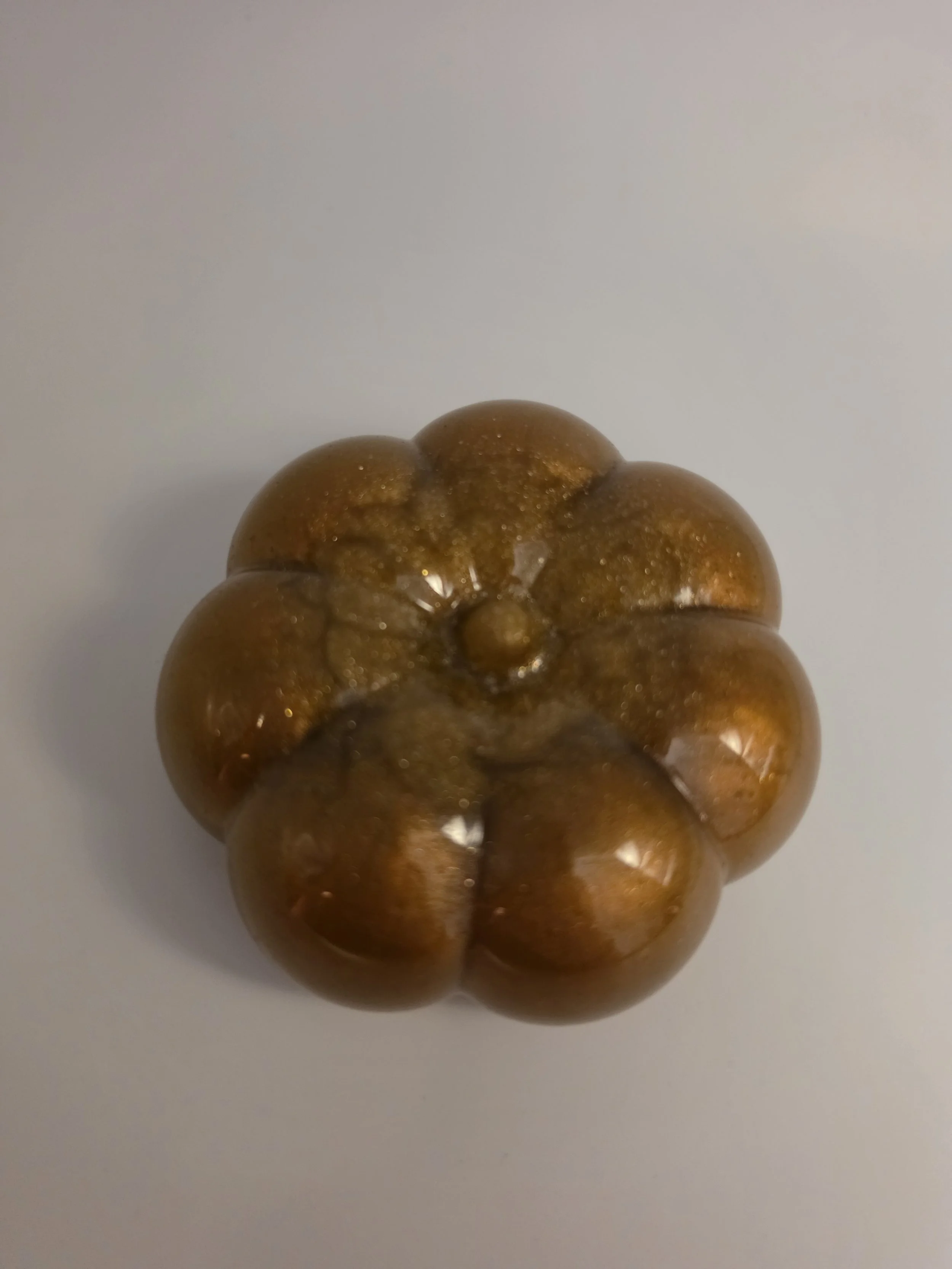 Bronze Sparkle Large Pumpkin