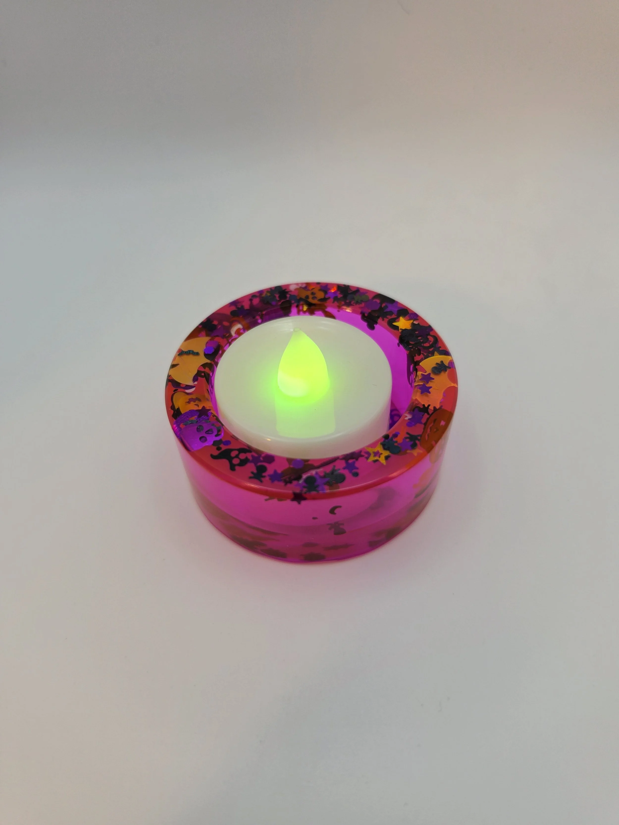 Halloween Pink Votive Holder