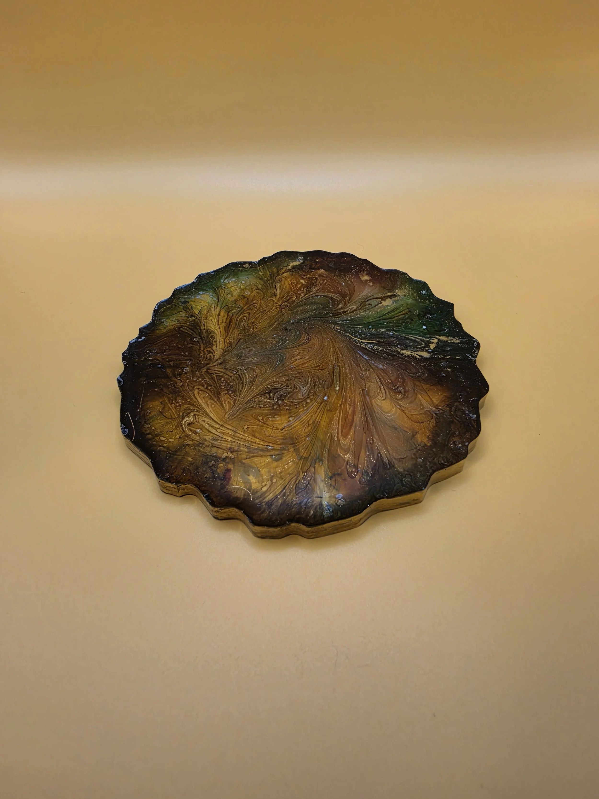 Multicolor Splash Agate Coaster Set