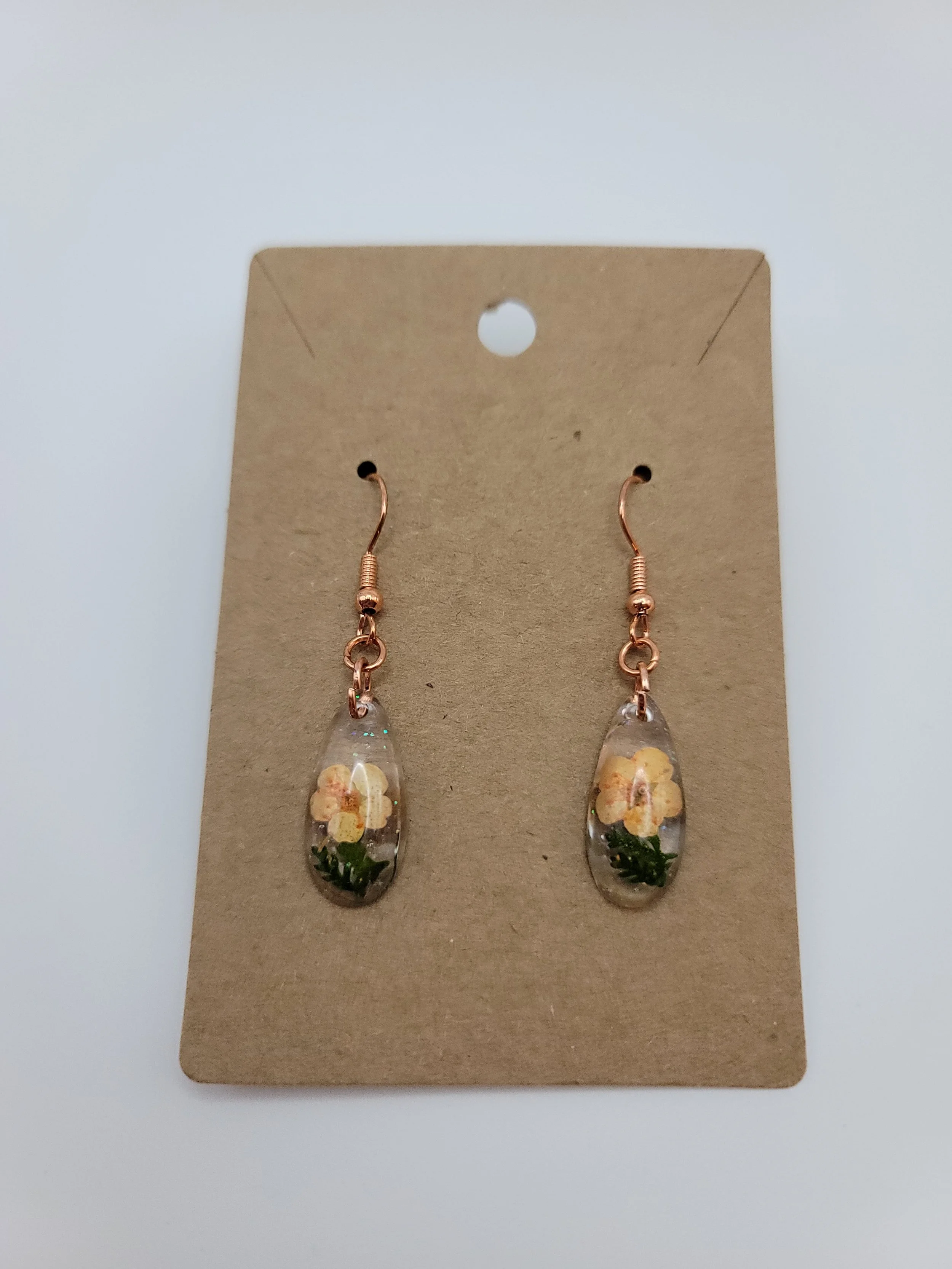 Peach Blossom Teardrop Earrings
