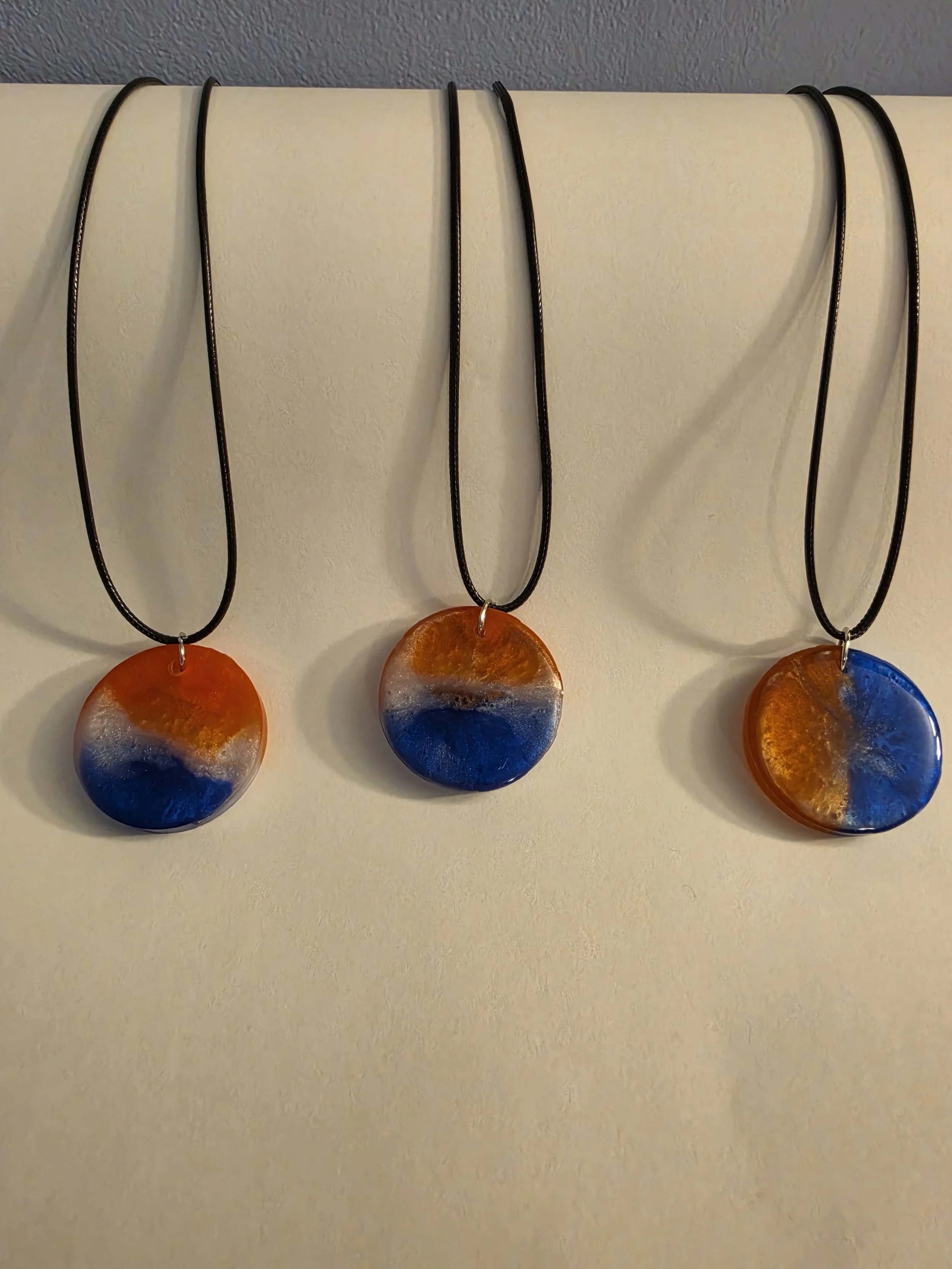 Red, White, & Blue Round Necklace