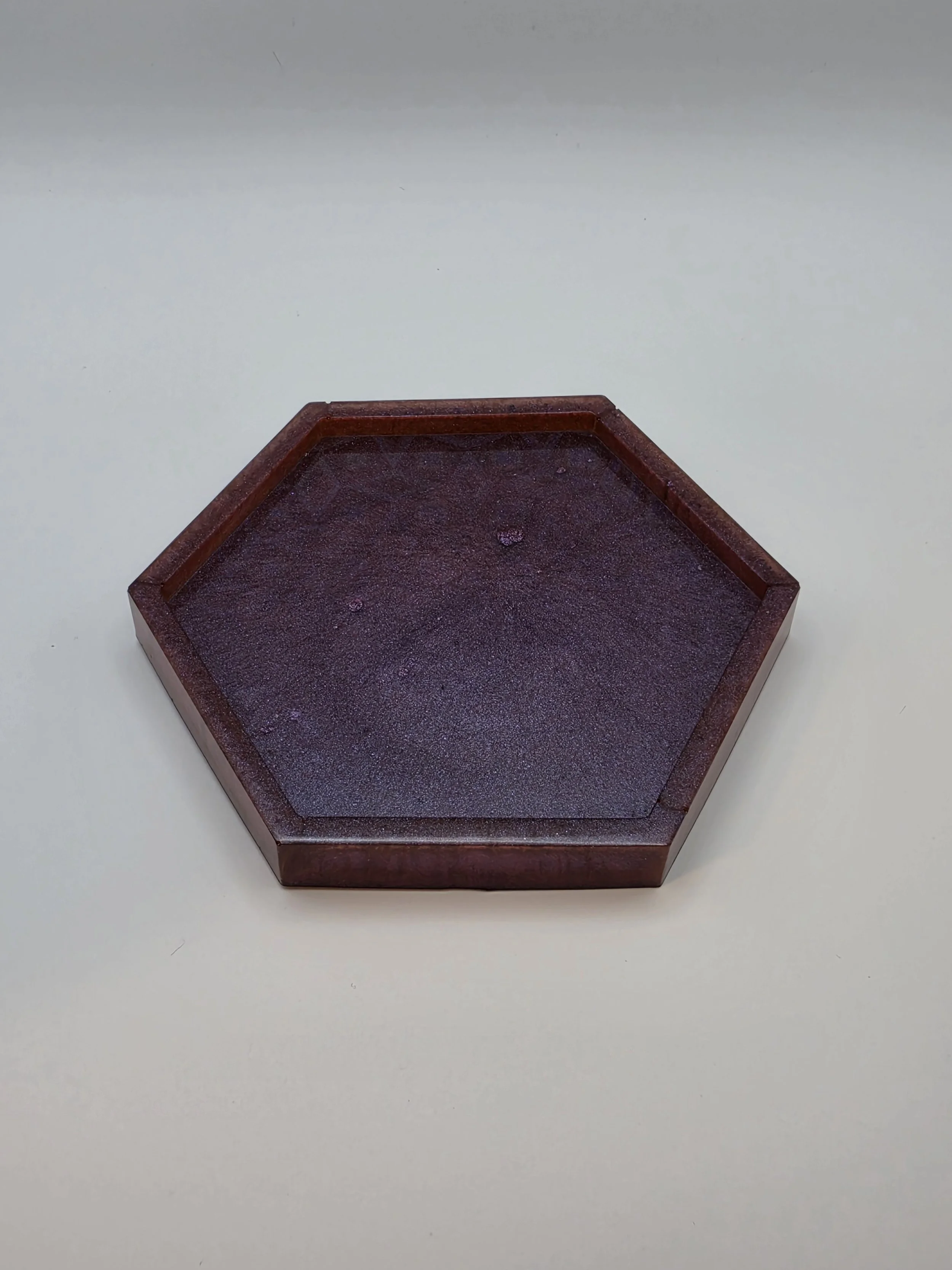 Holographic Chameleon Hexagon Rimmed Coaster