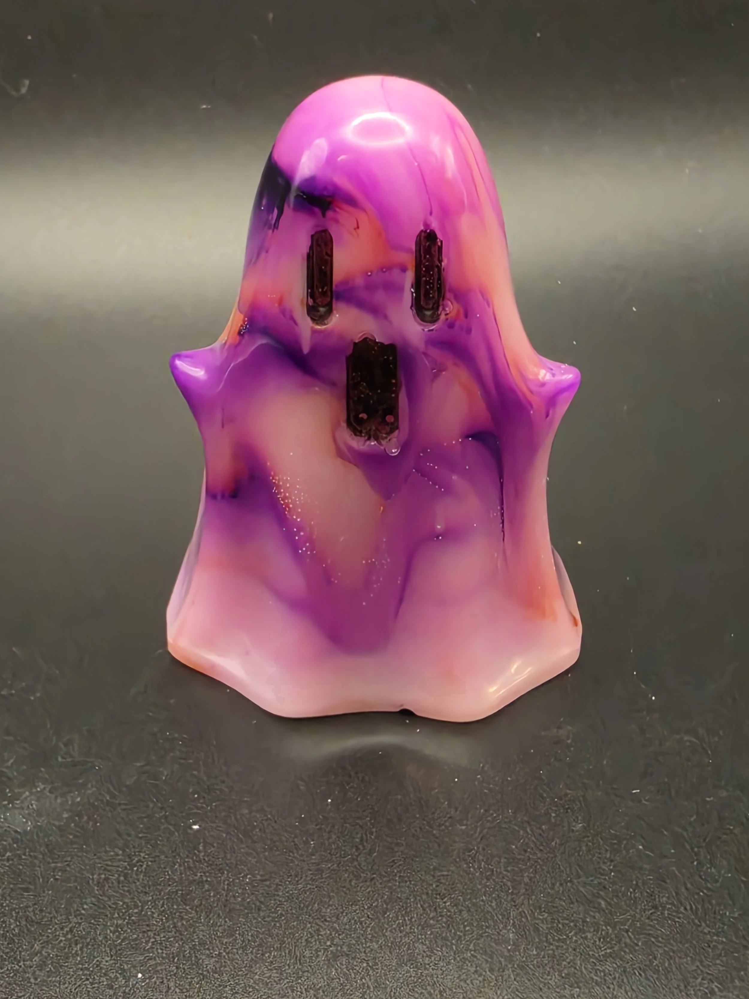 Purple & Orange Swirl Surprise Ghost