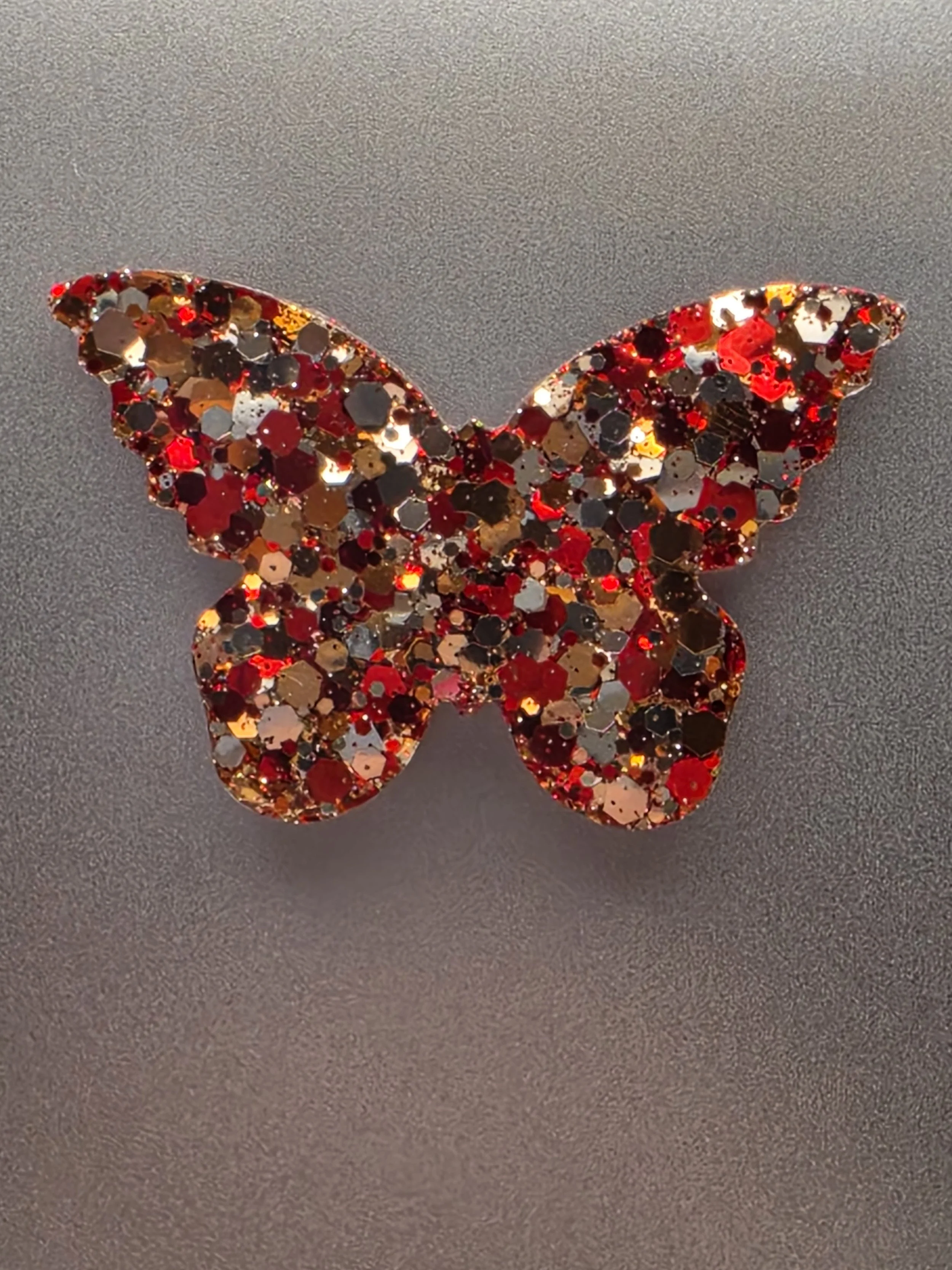 Autumn Glitter Butterfly Magnet