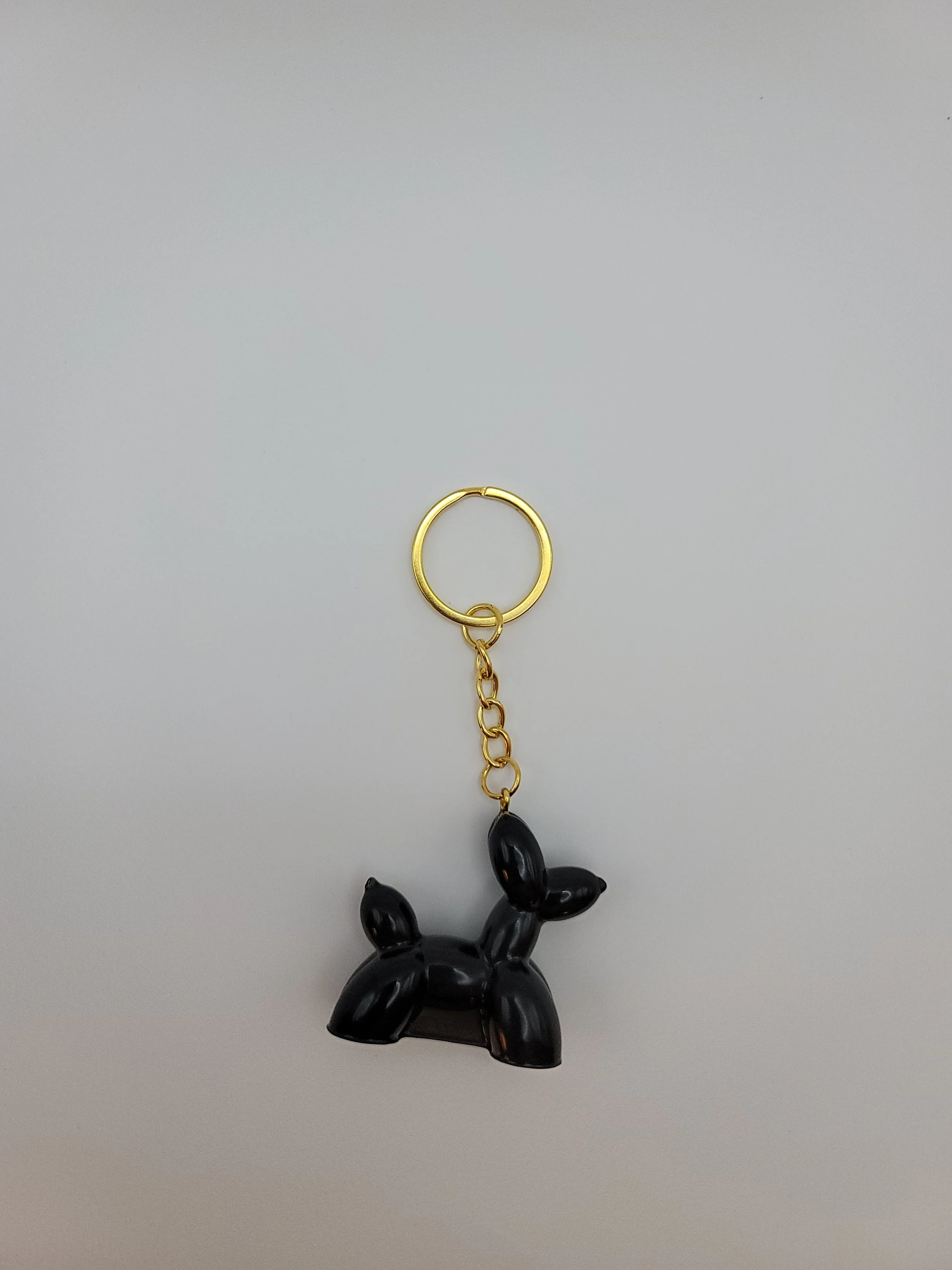 Black Balloon Animal Keychain