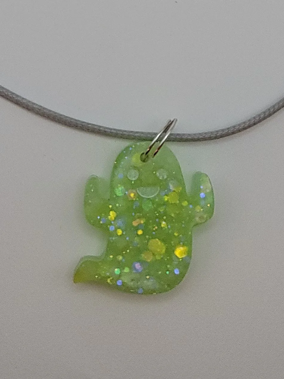 Glow in the Dark Waving Ghost Necklace