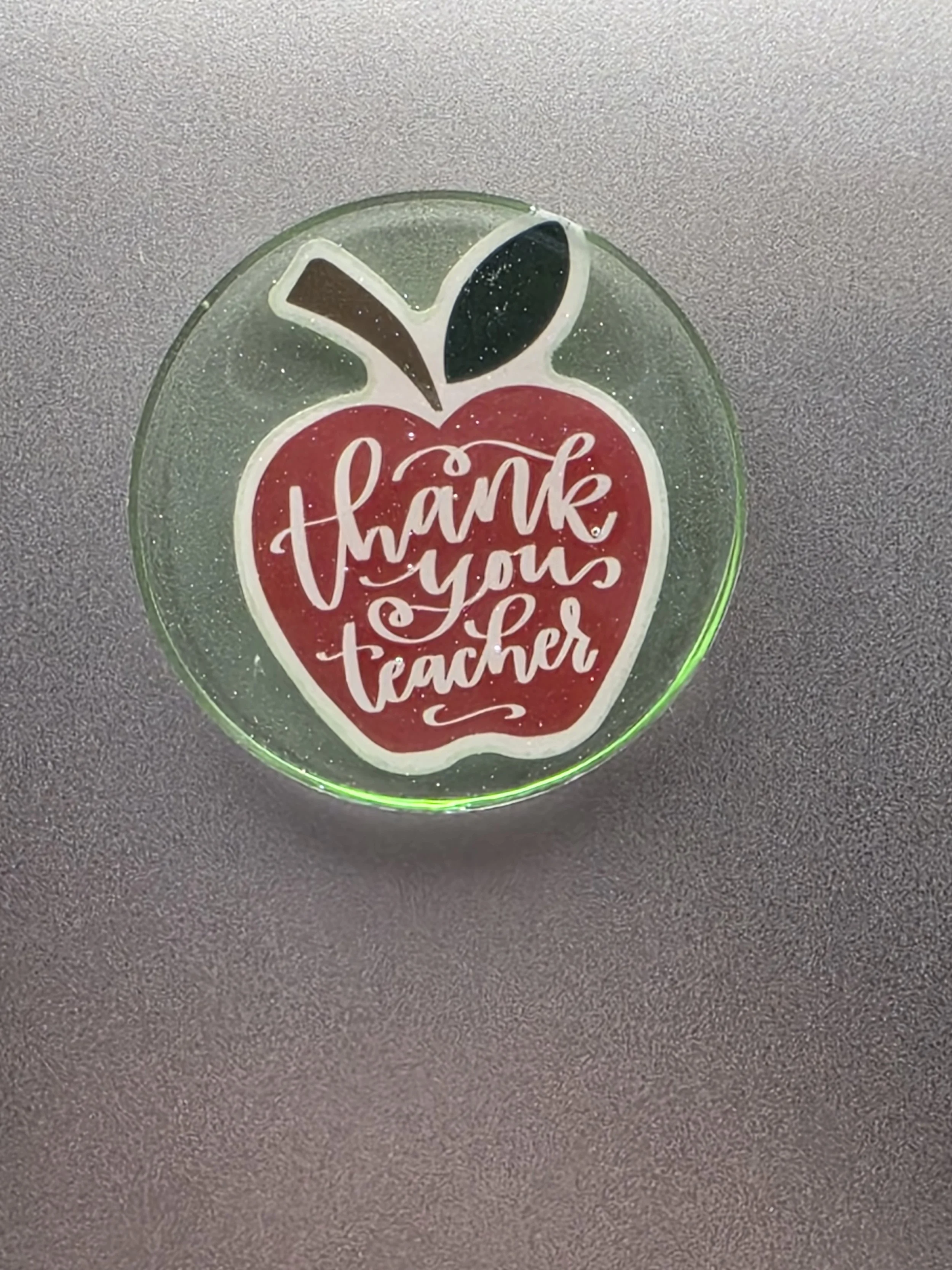 Green "Thank You Teacher" Magnet