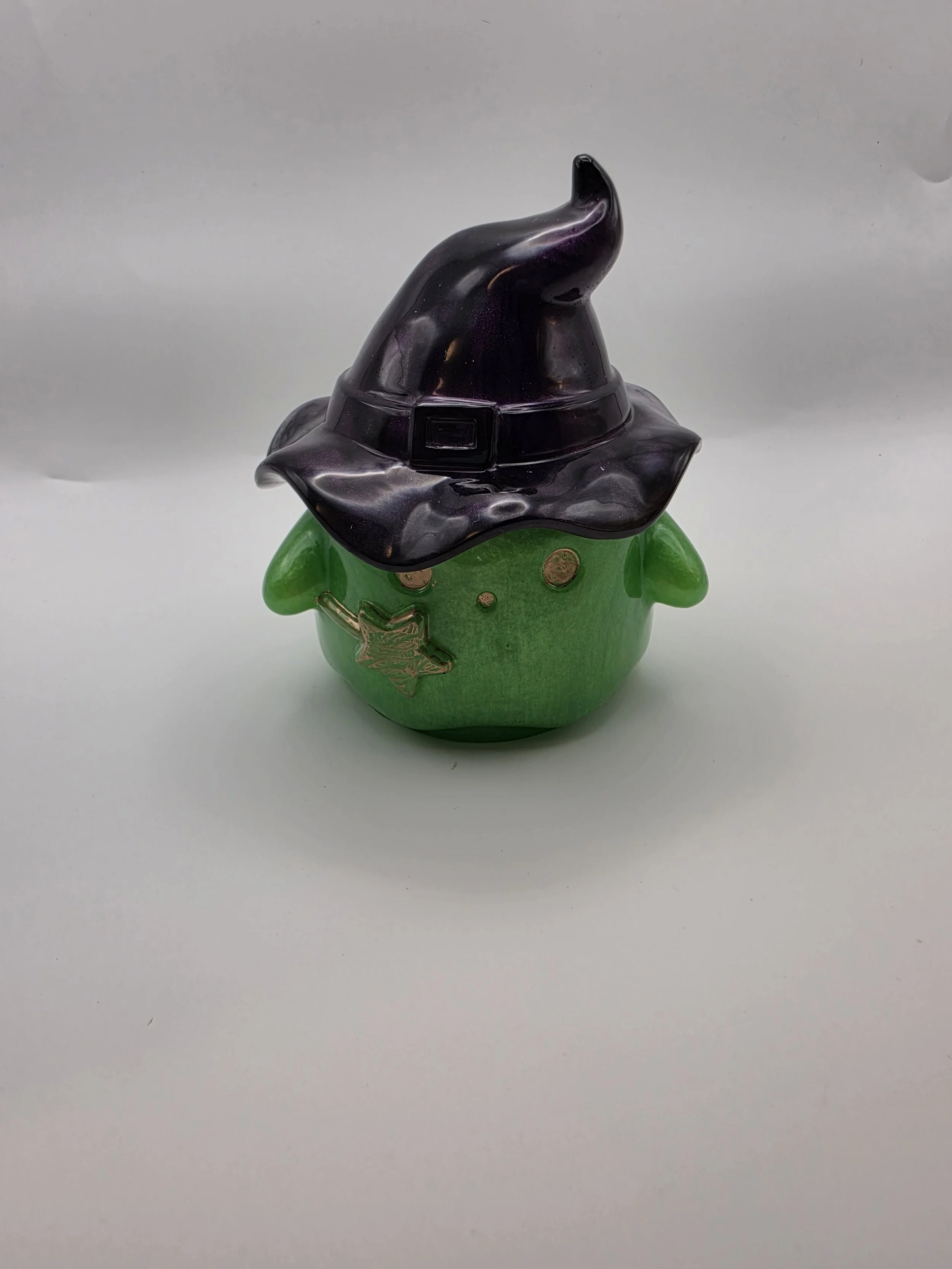 Green & Purple Ghost Jar