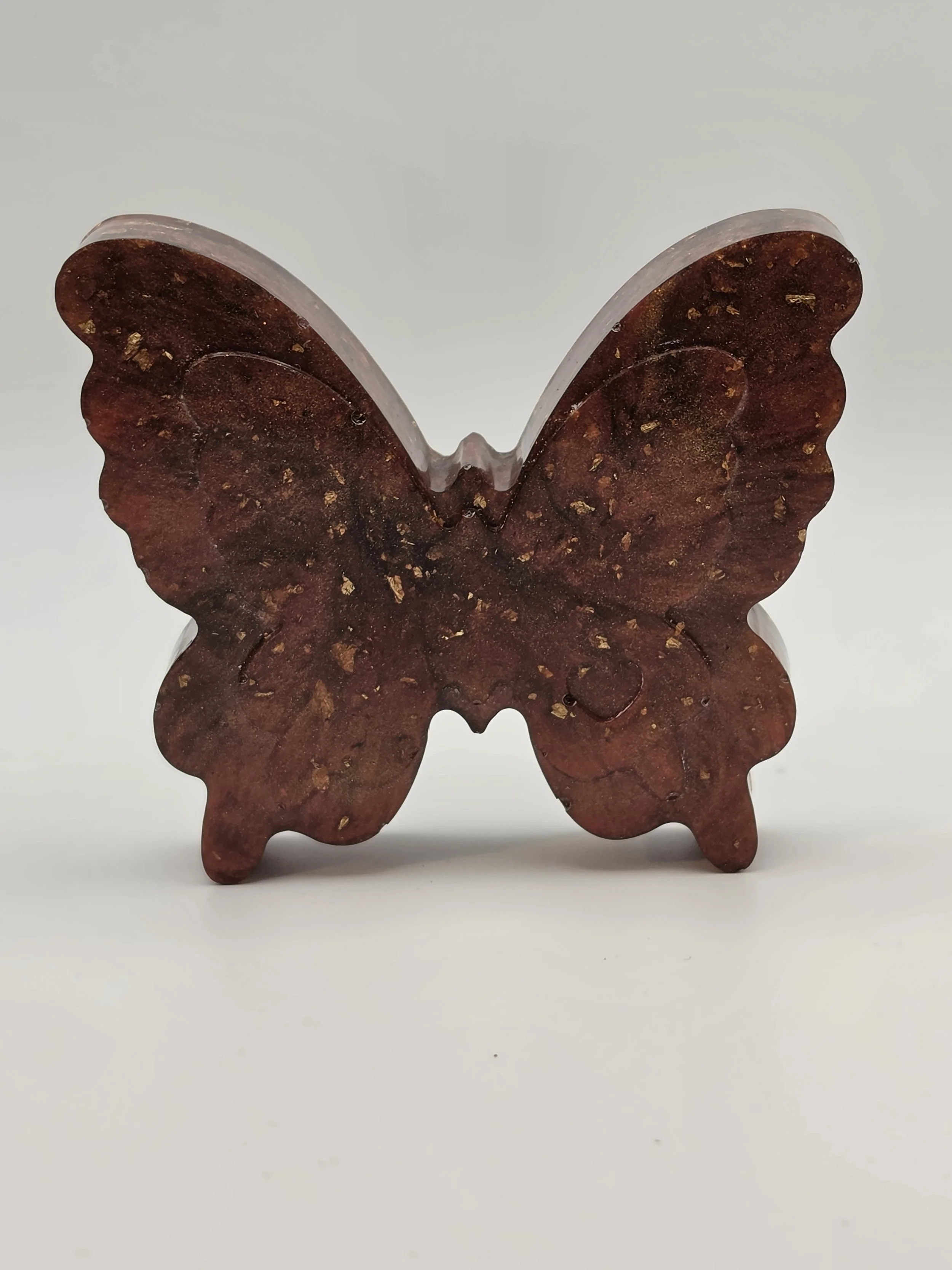 Medium Wine with Gold Flakes Butterfly