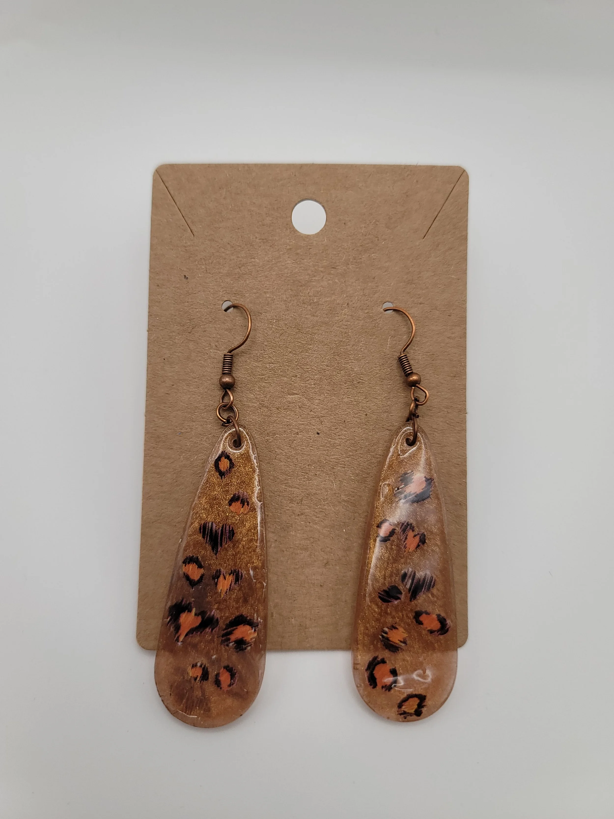 Cheetah Teardrop Medium Earrings
