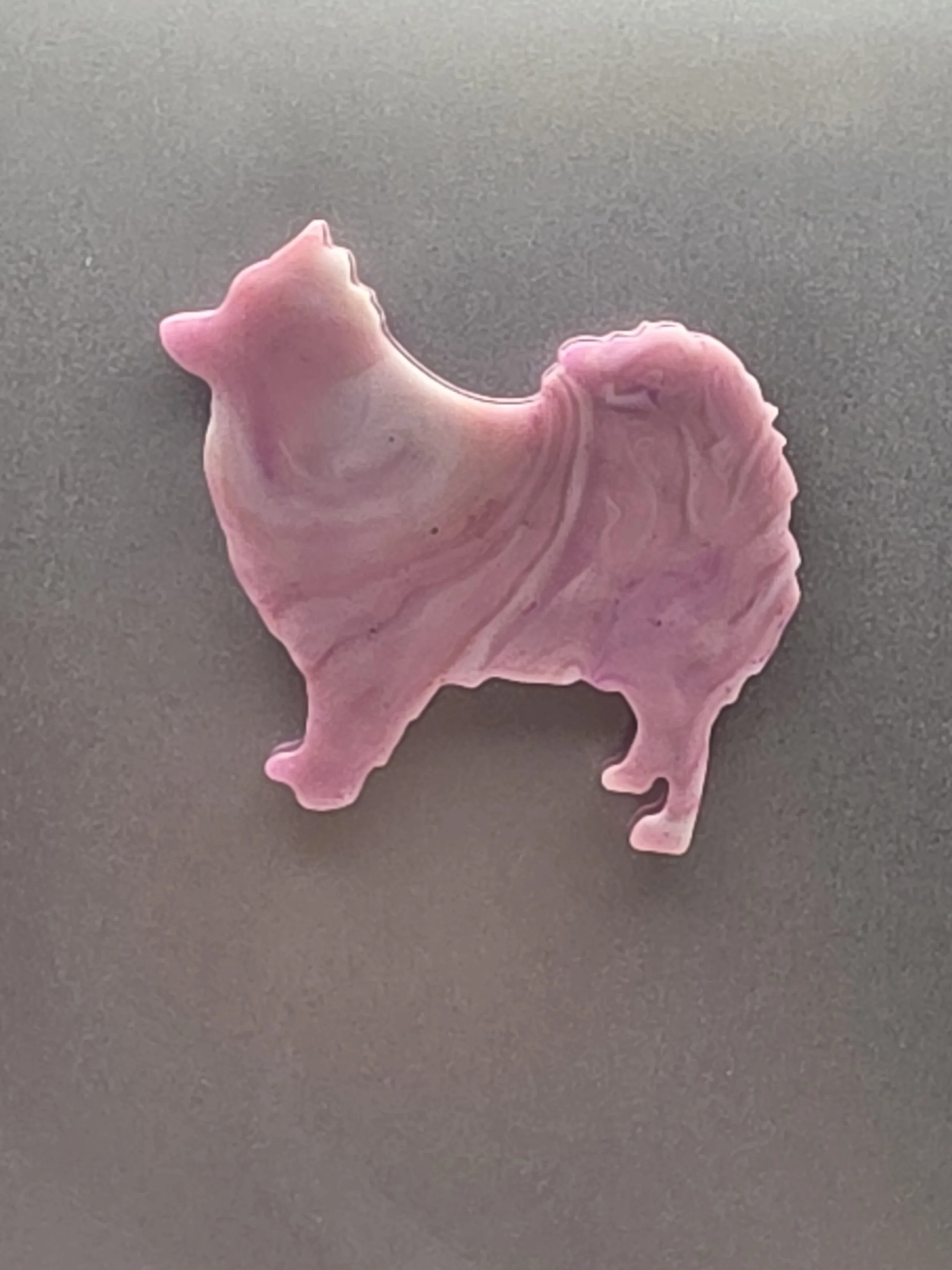 Purple Marble Dog Magnet