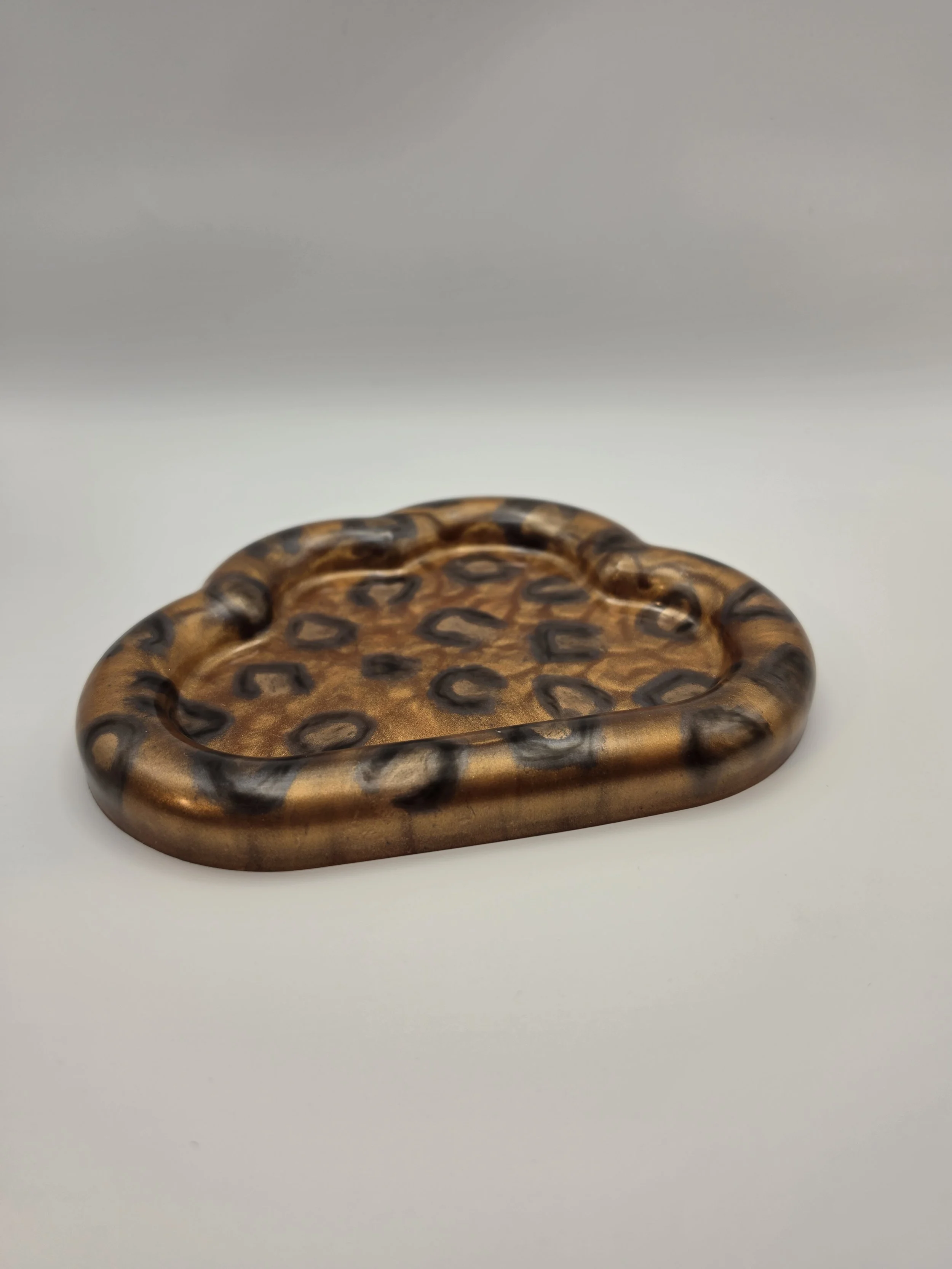 Brown Cheetah Print Cloud Tray
