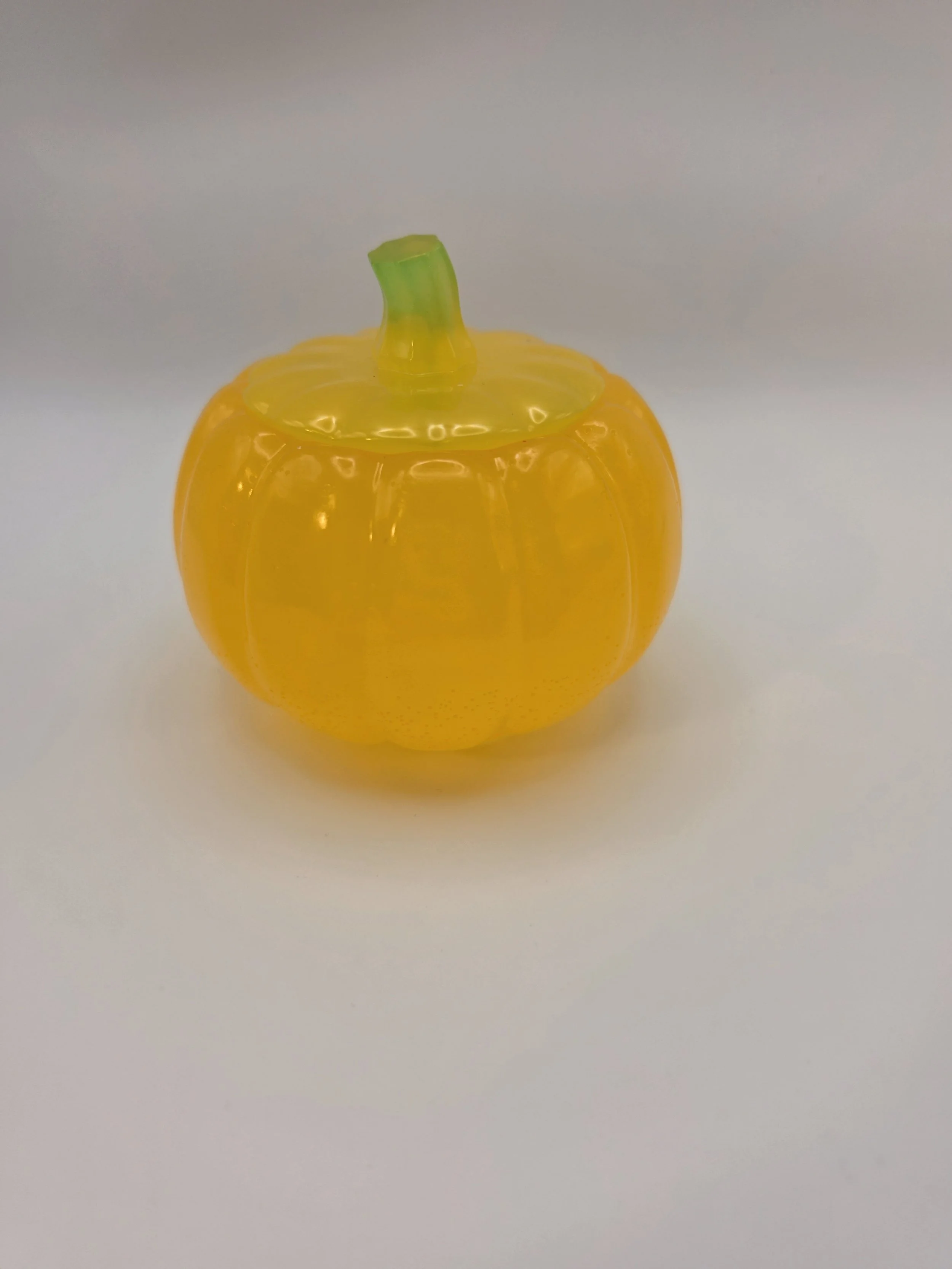 Glow in the Dark Orange Pumpkin Jar