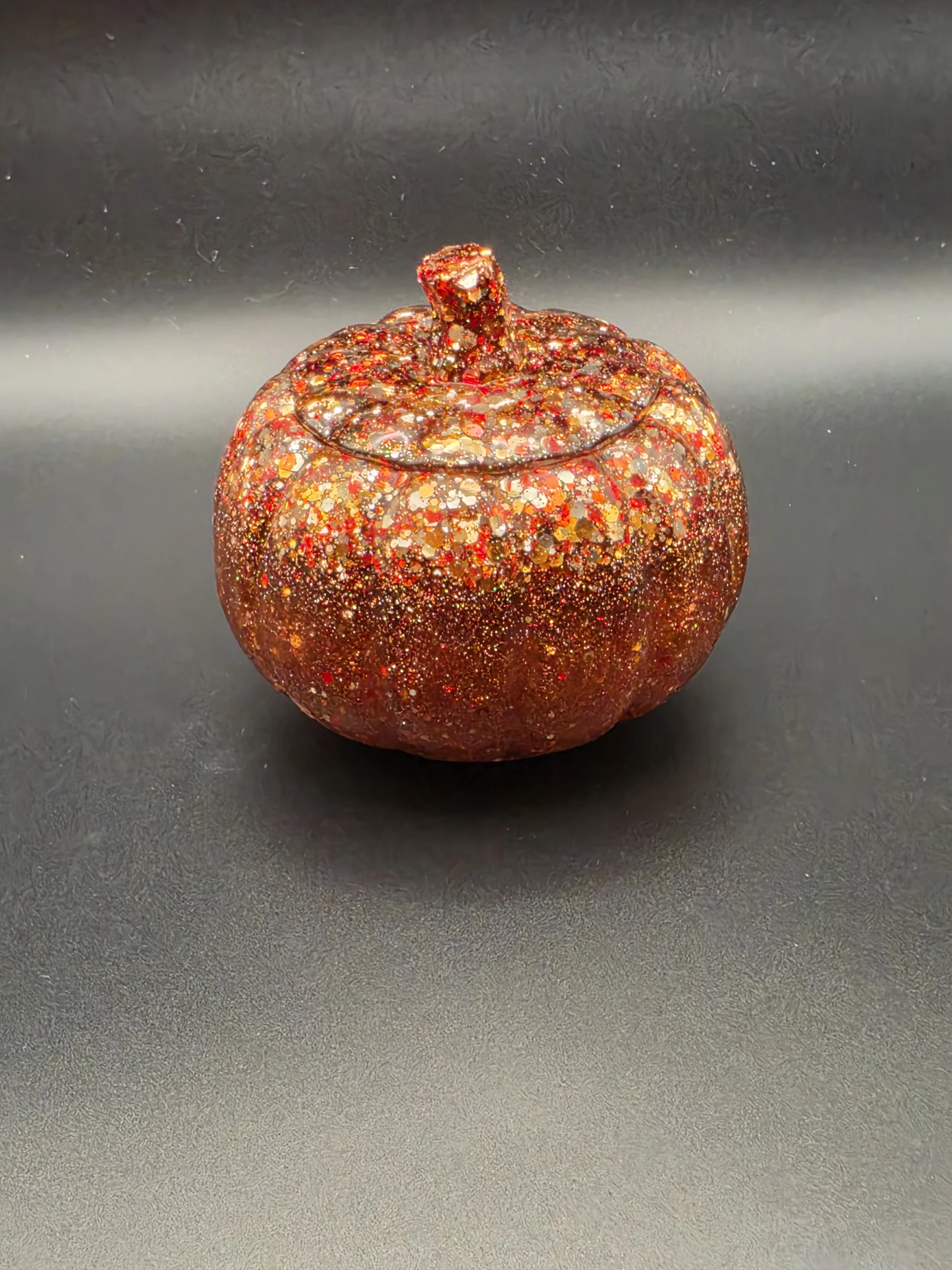 Autumn Glitter Pumpkin Jar