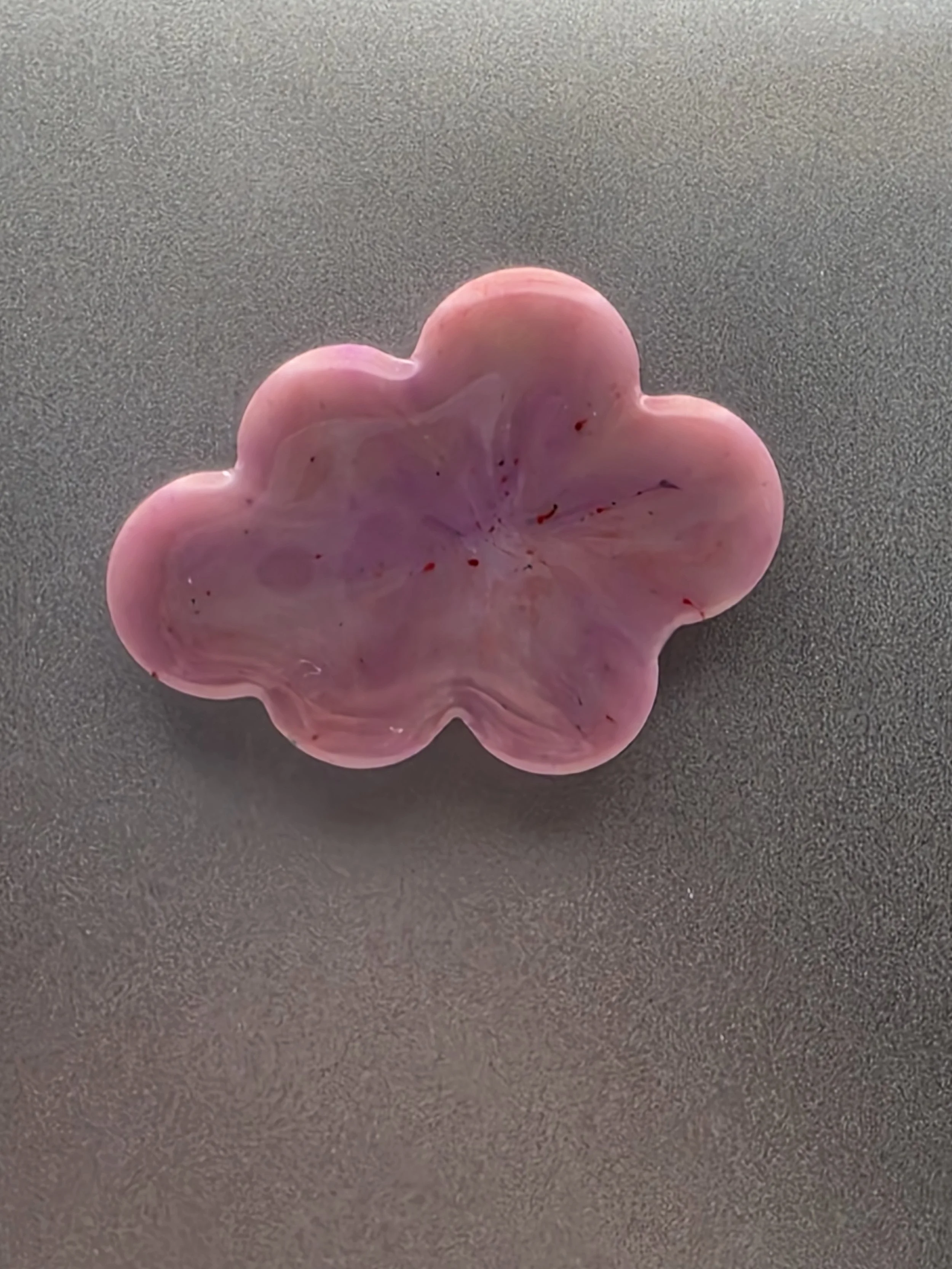 Glossy Purple Swirl Cloud Magnet