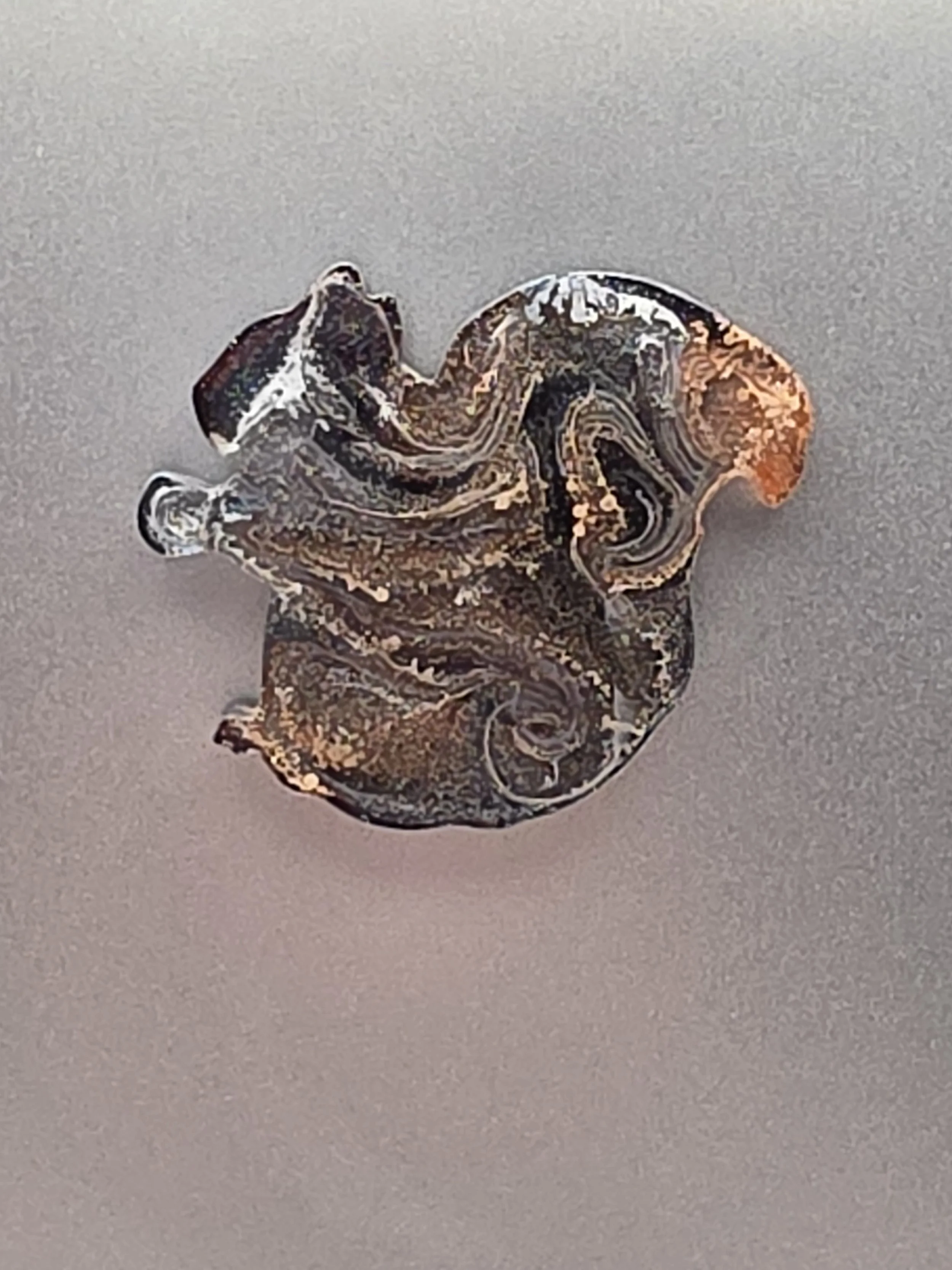 Black & Brown Swirl Squirrel Magnet