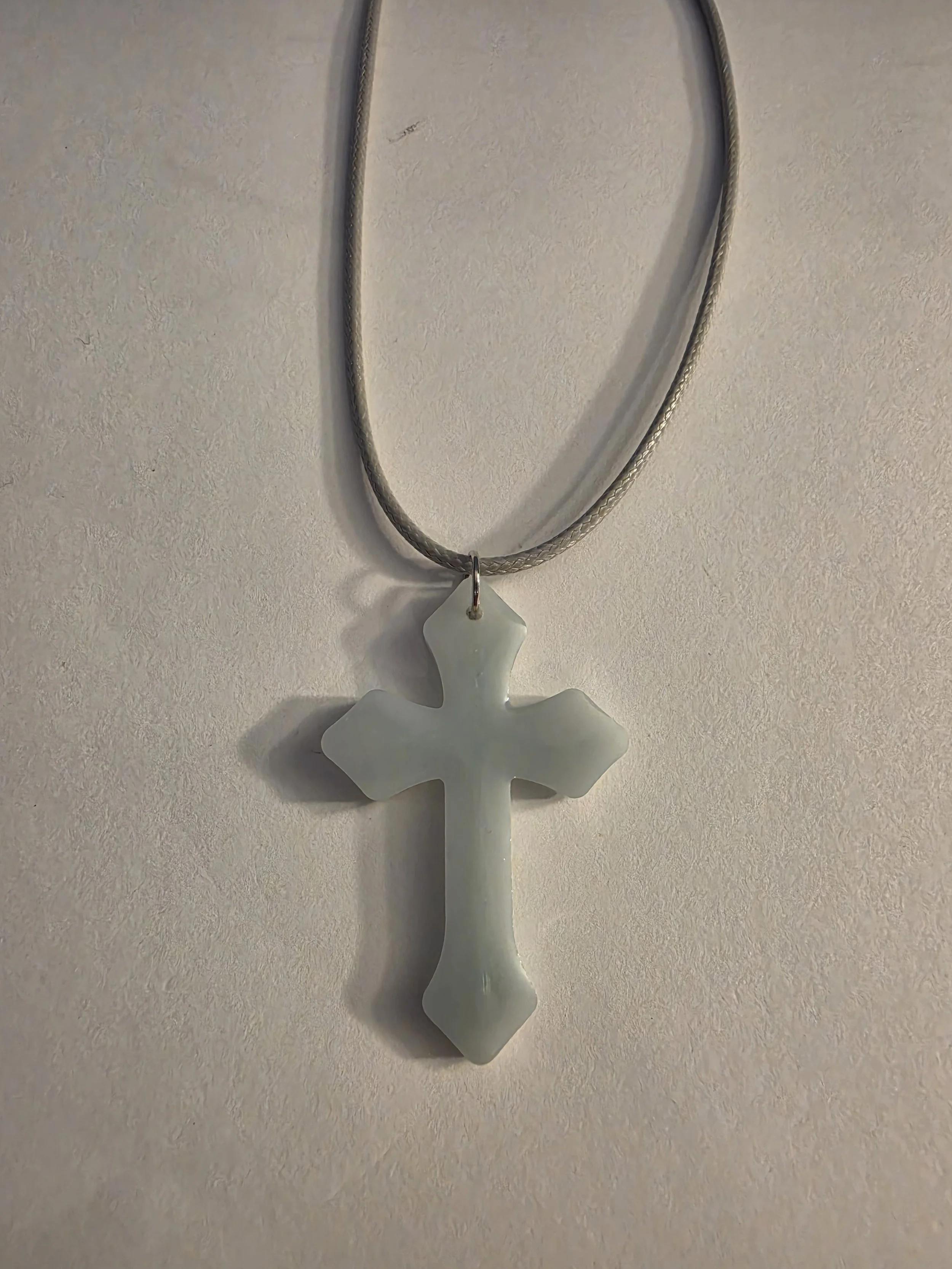 Marble Cross Necklace