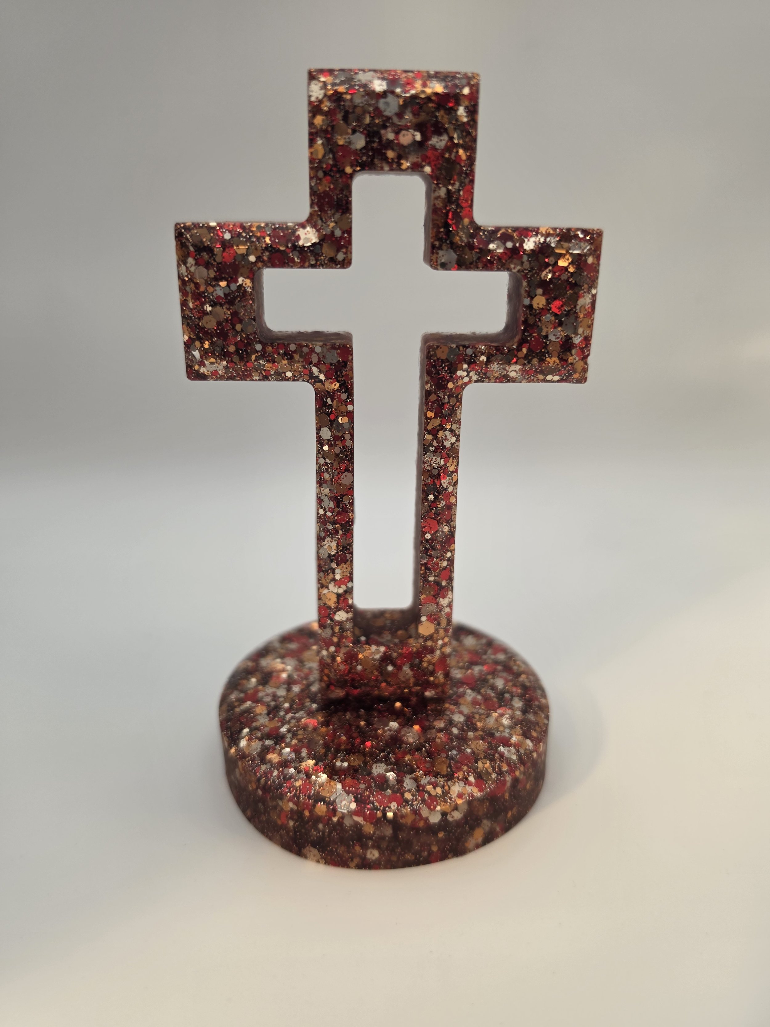 Autumn Sparkle Cutout Cross