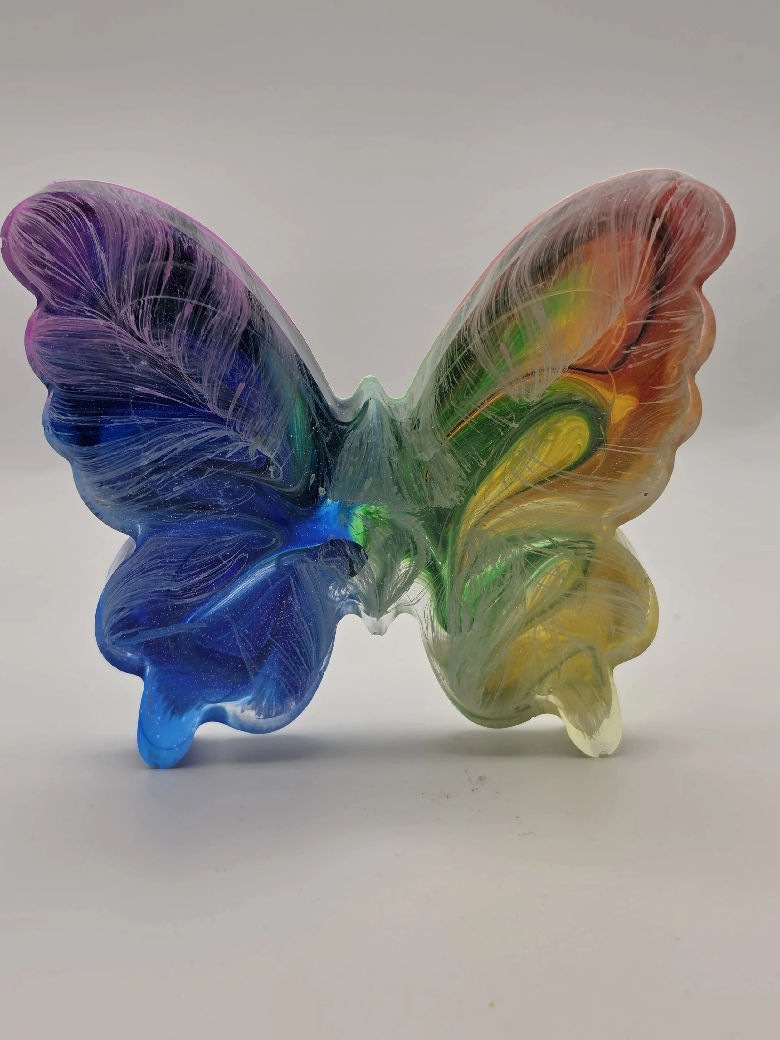 Large Bright Rainbow Swirl Butterfly