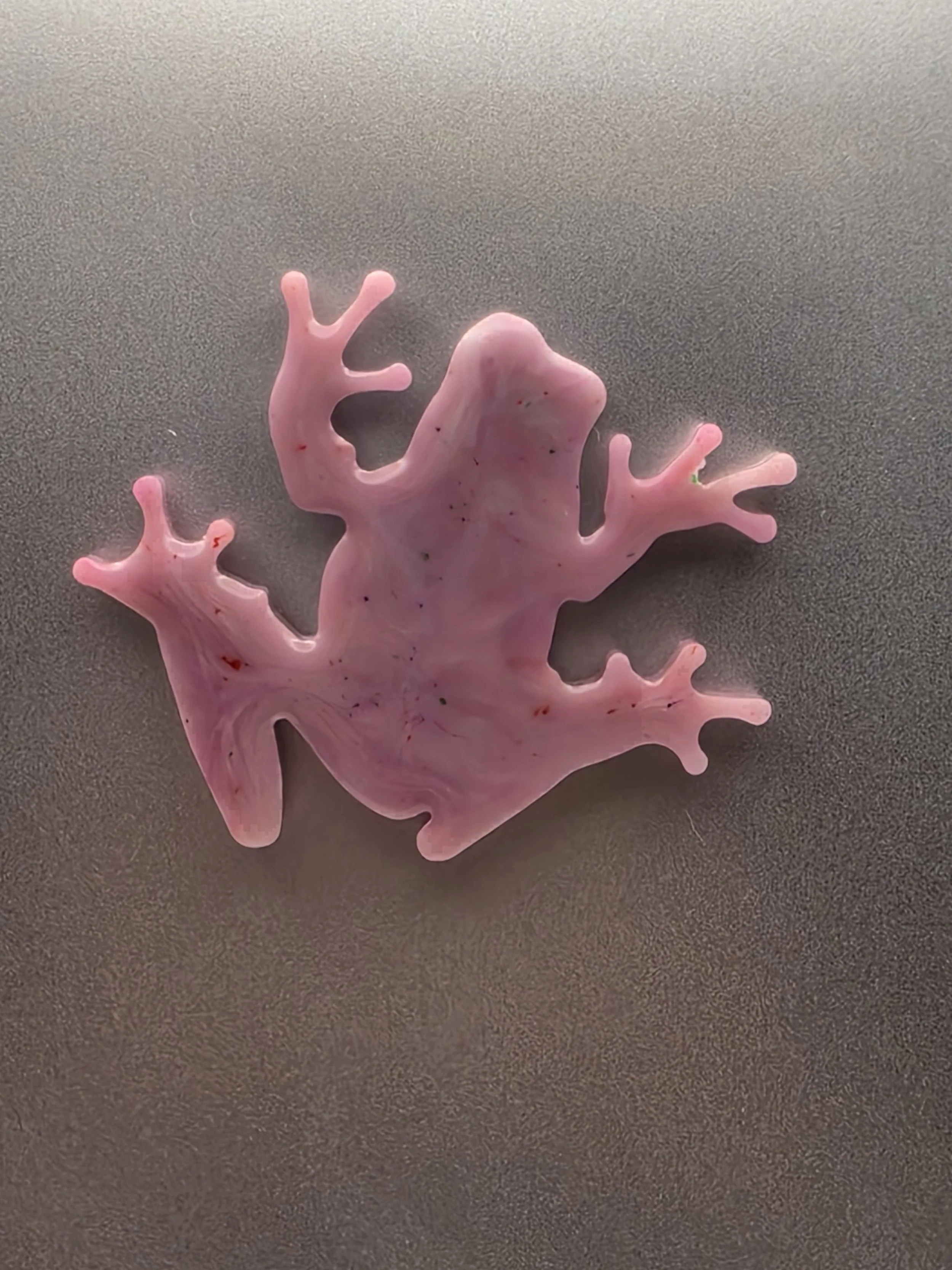 Purple Marble Frog Magnet