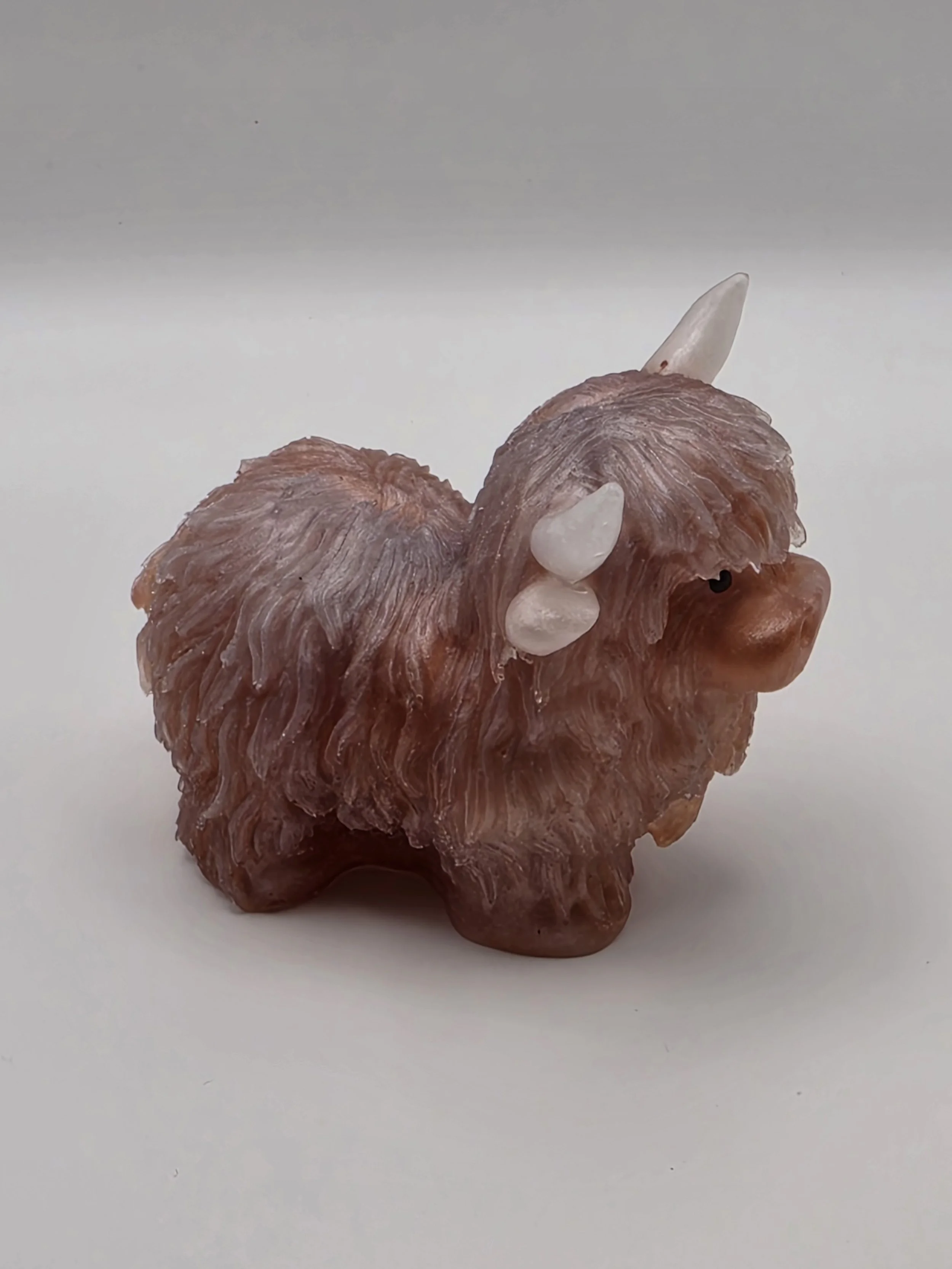 Copper & White Highland Cow
