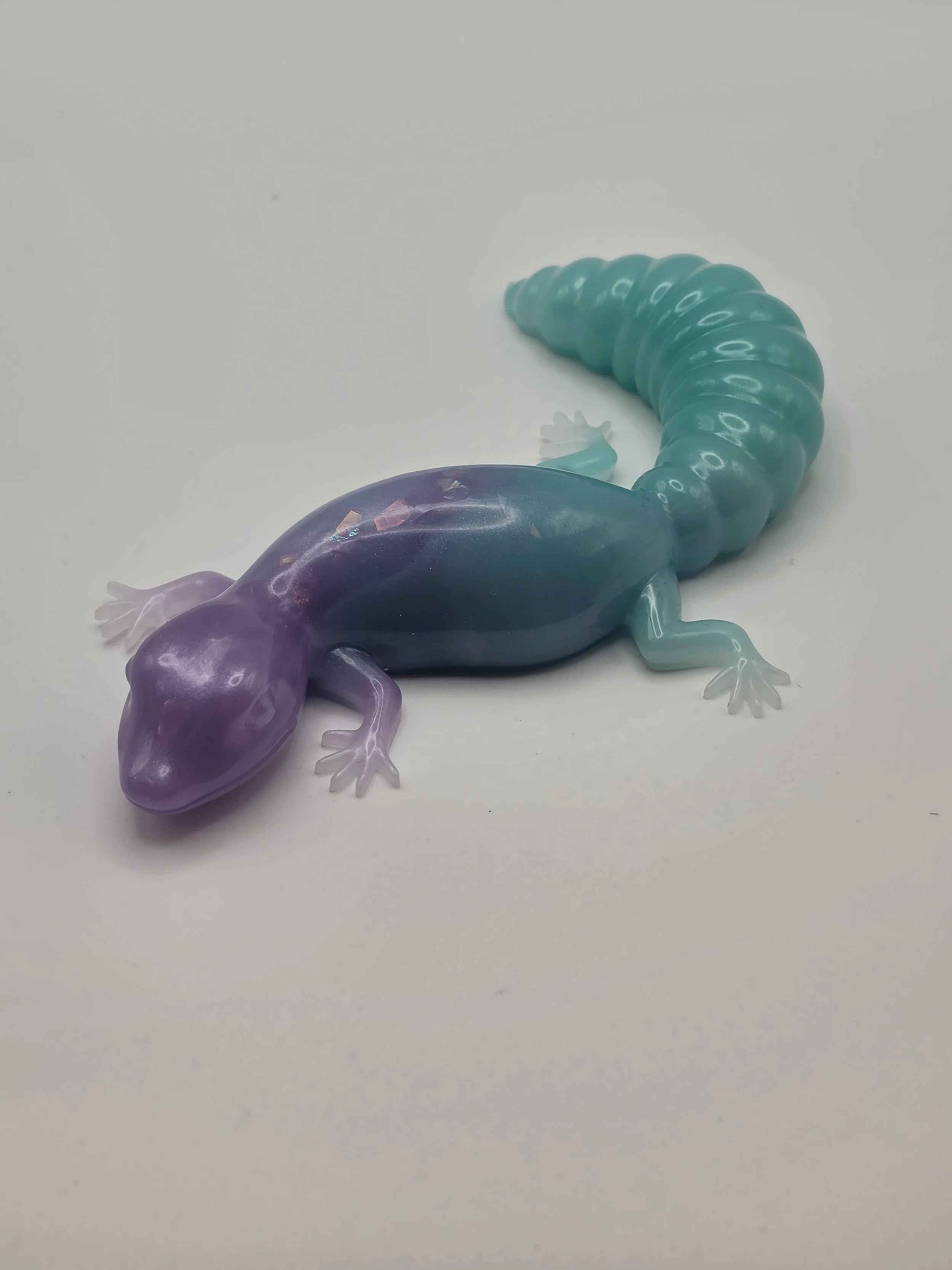 Aqua & Purple Gecko