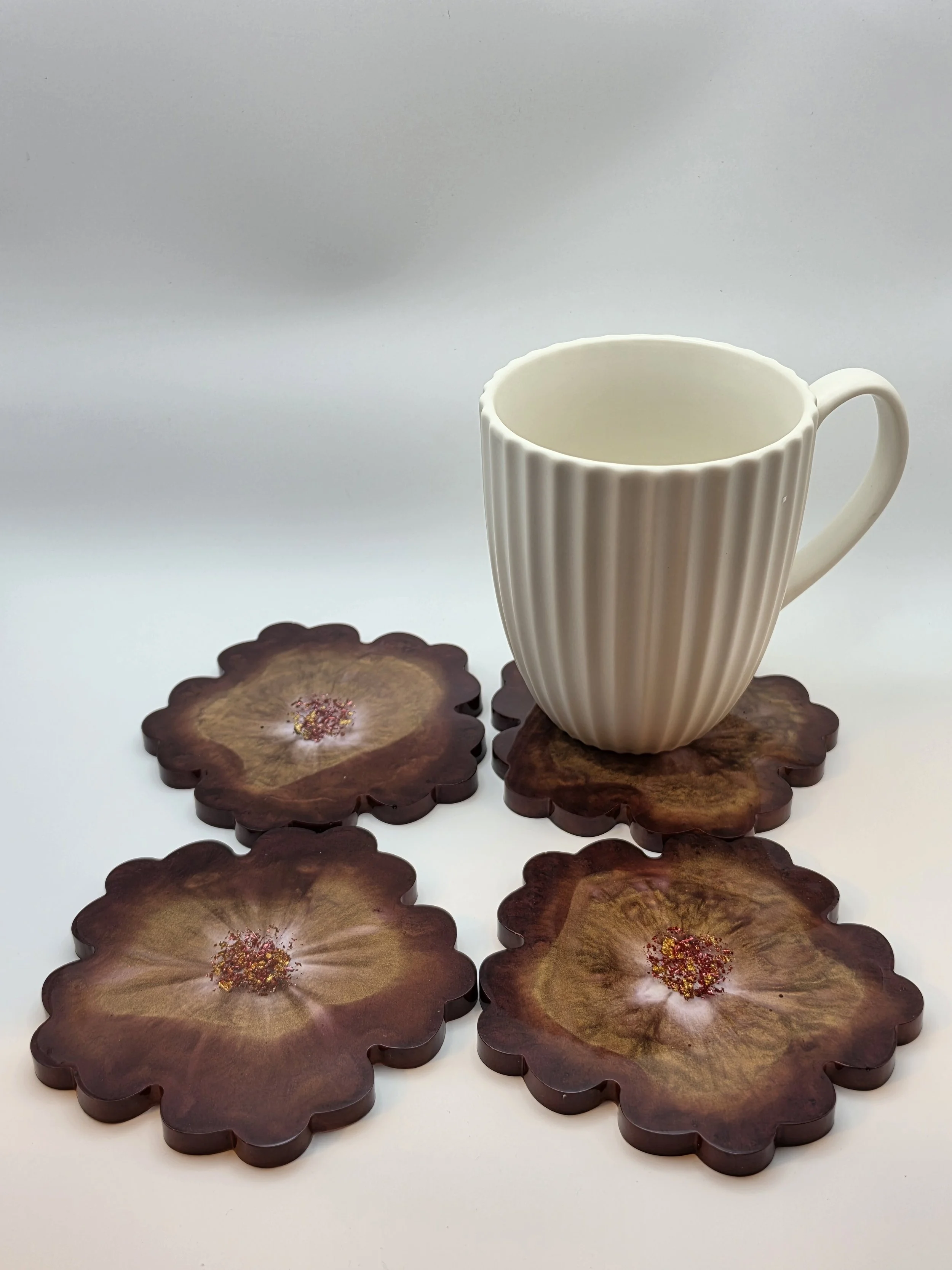 handmade resin coaters bowls trays jars