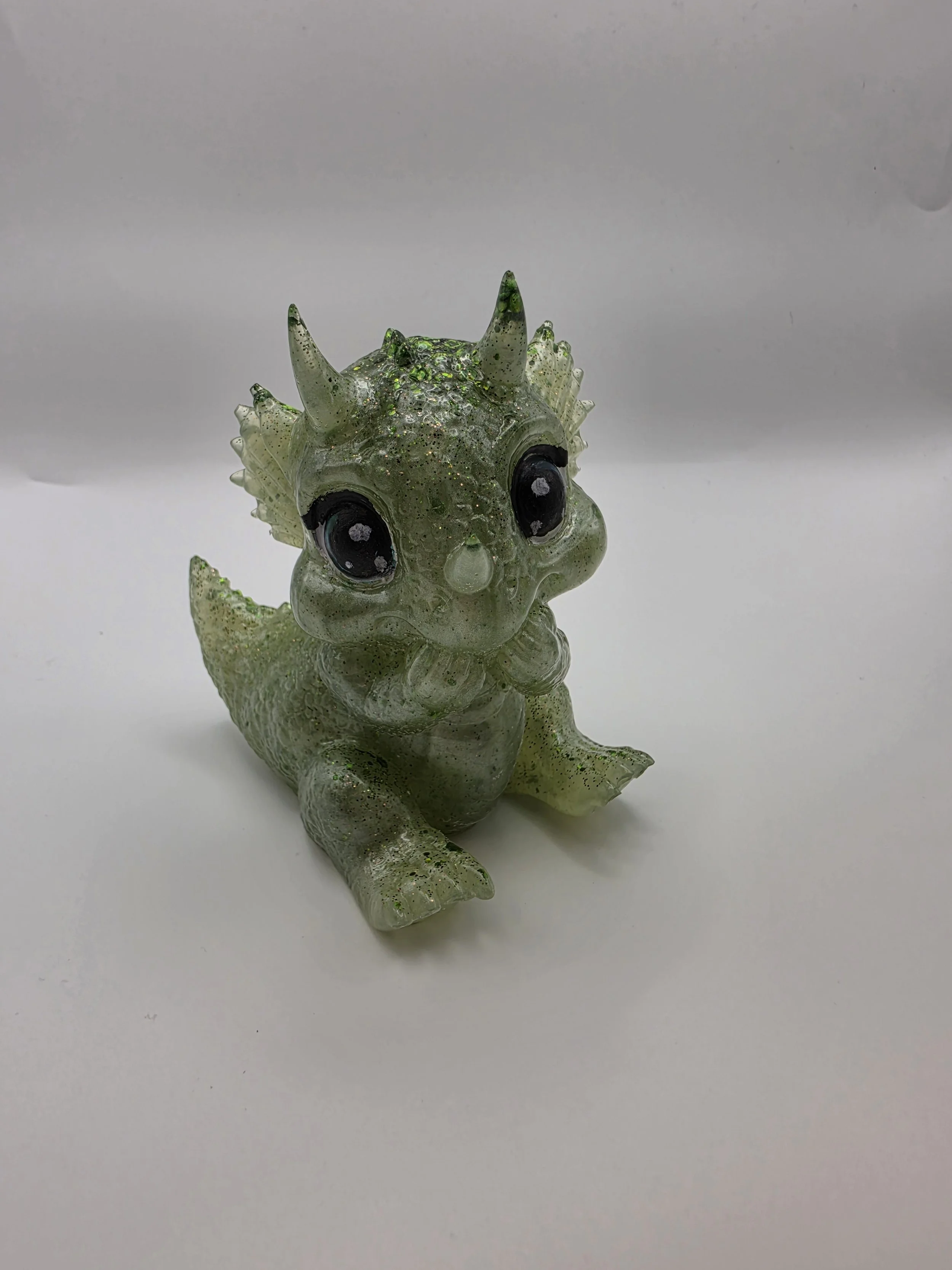 Green Glitter Baby Dragon