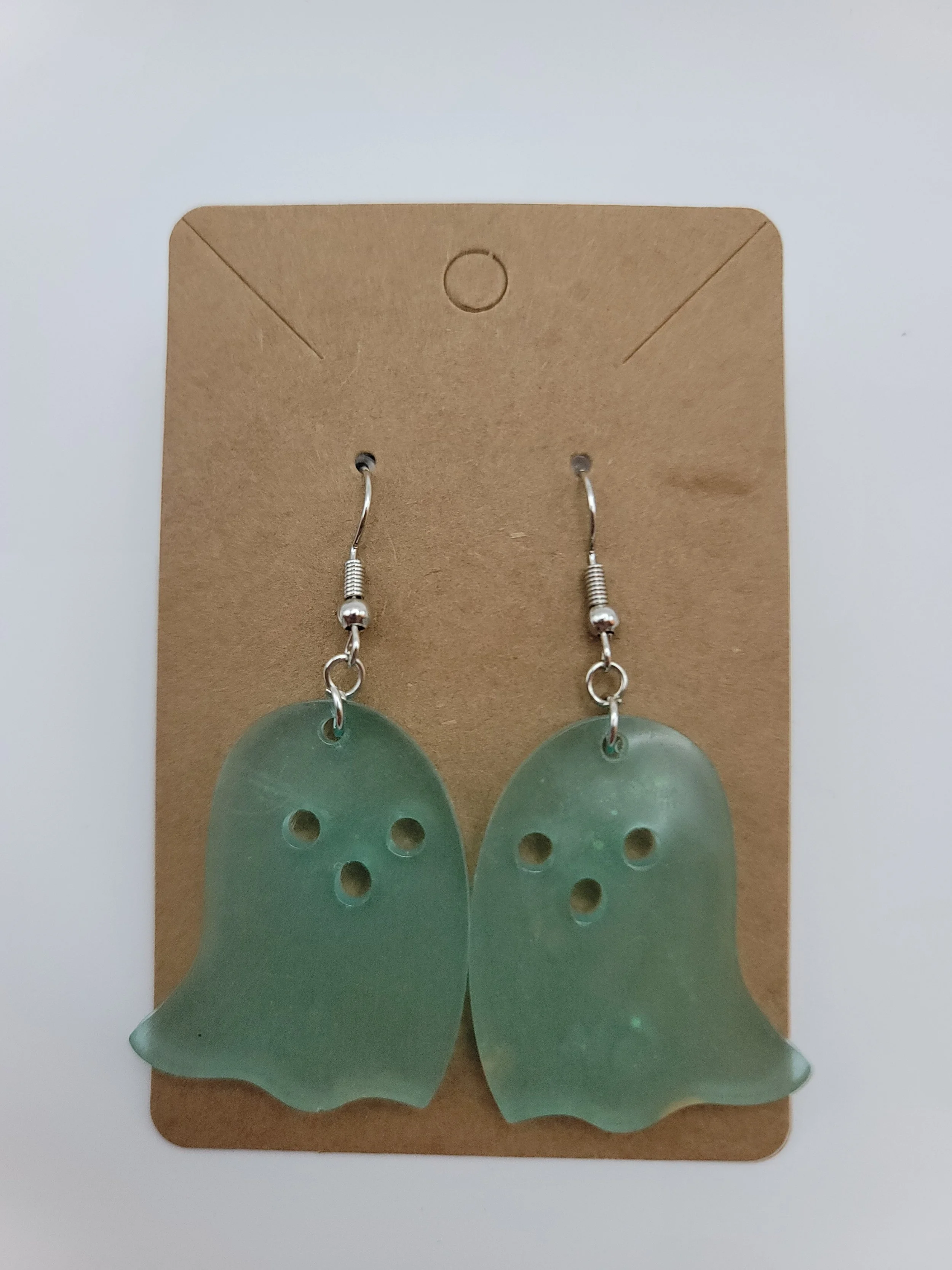 Glow in the Dark Ghost Green Earrings