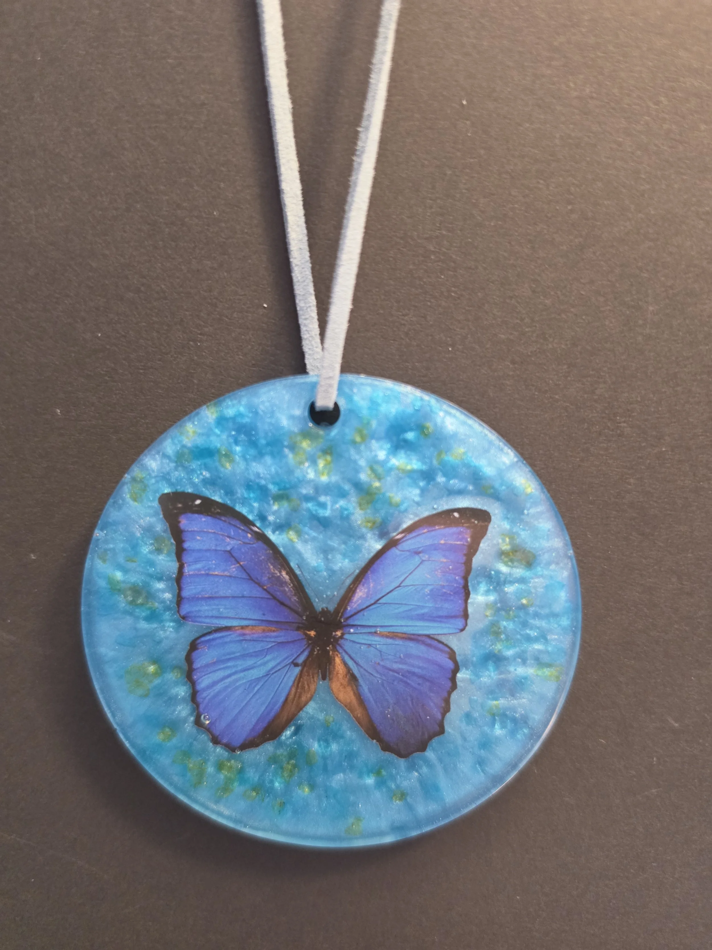 Big Blue Butterfly Ornament