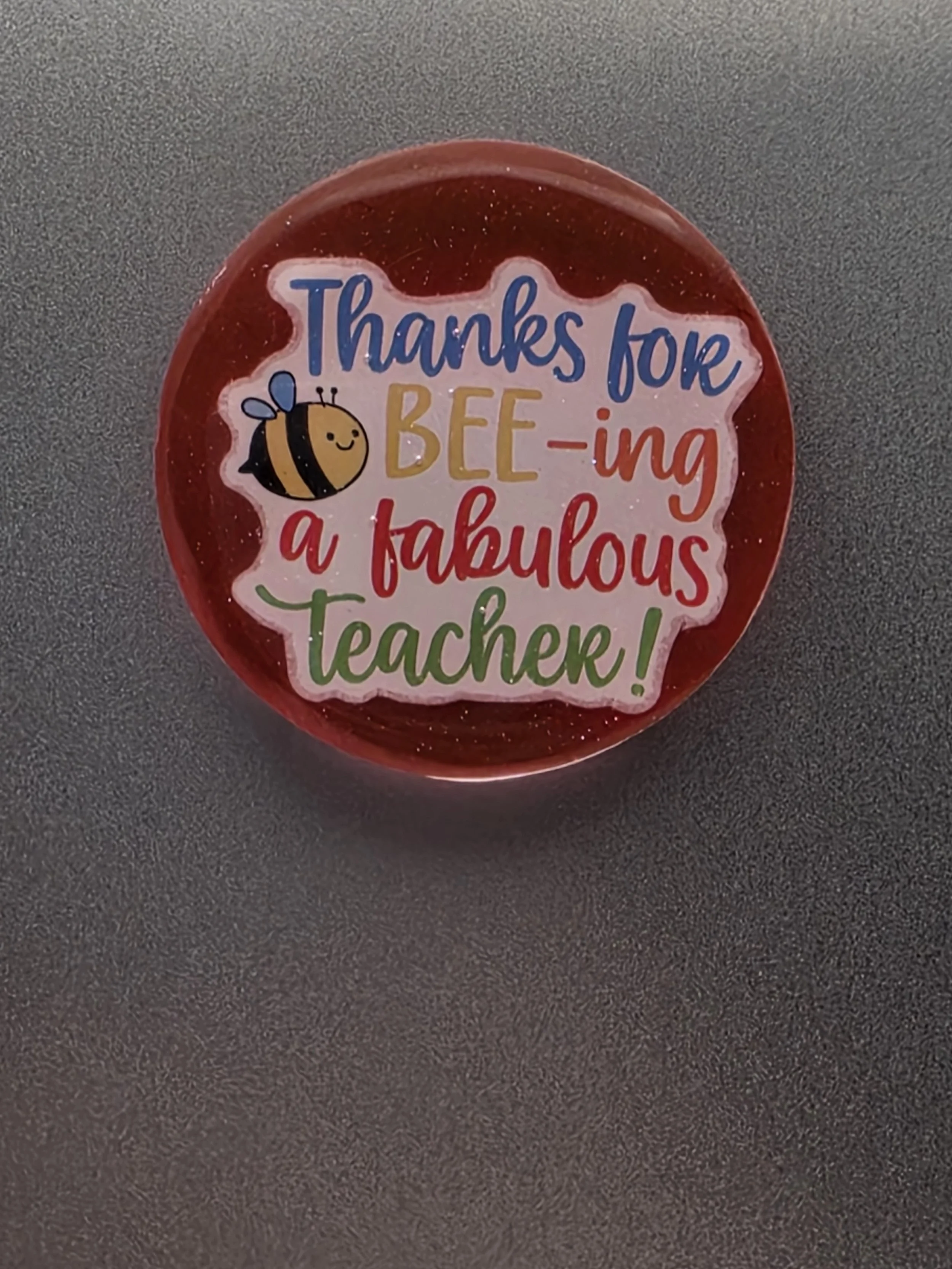Red "Thanks For BEE-Ing A Fabulous Teacher" Magnet