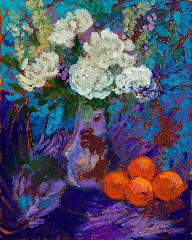 Peonies and Oranges