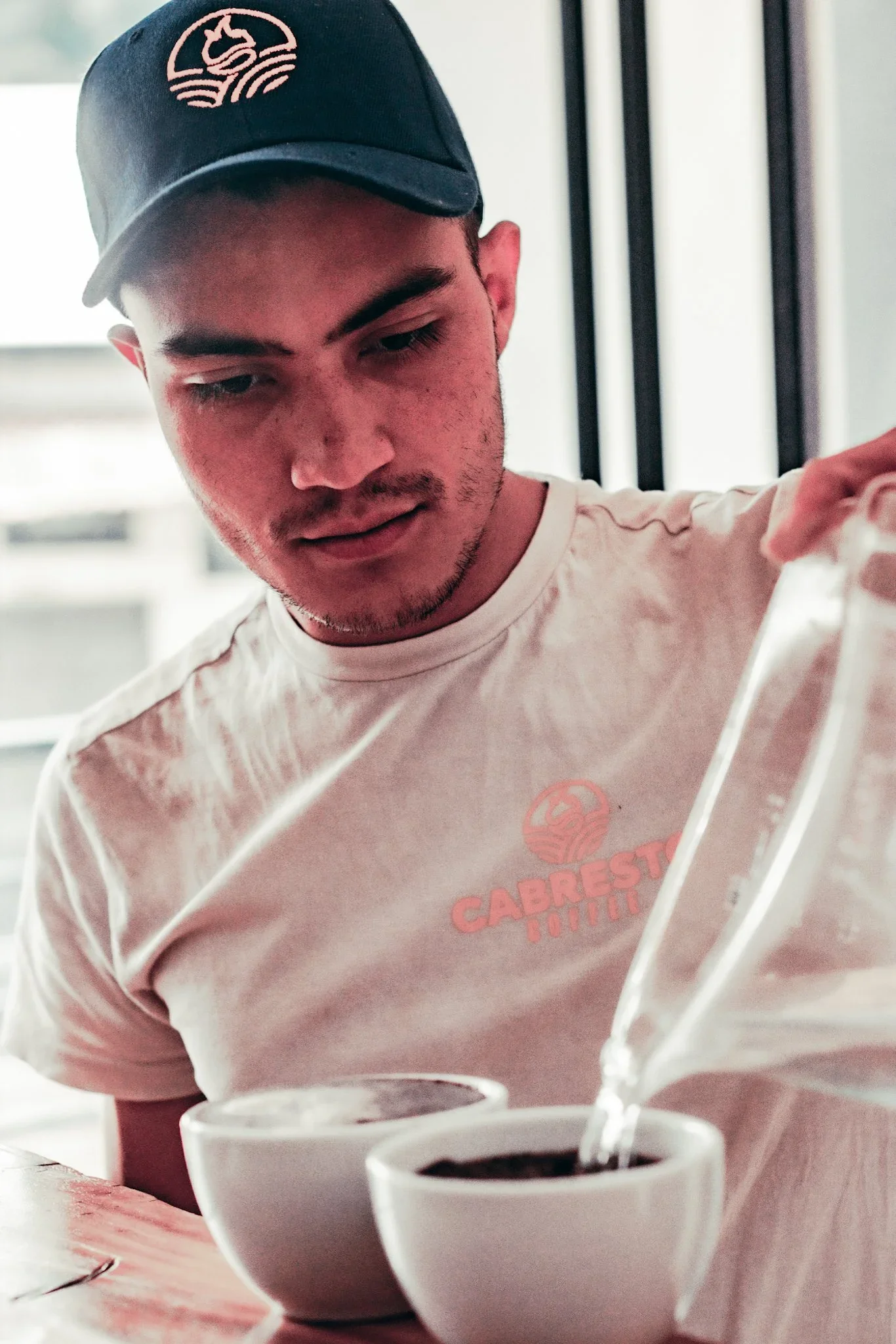 Specialty coffee cupping at origin in Colombia
