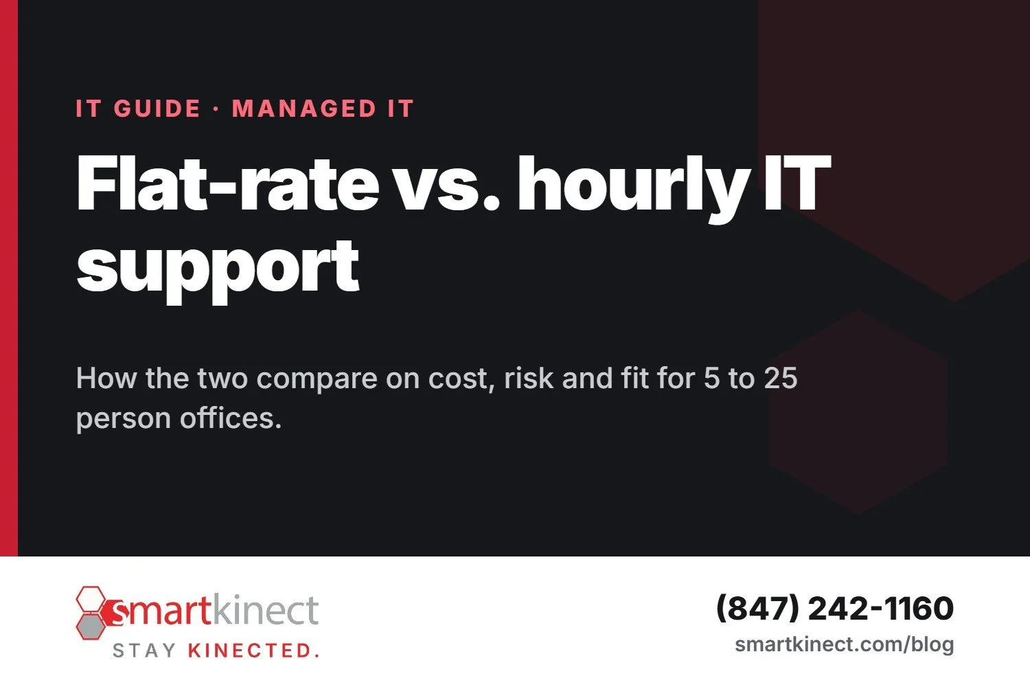 Flat-rate vs. hourly IT support for small offices - Smartkinect managed IT guide