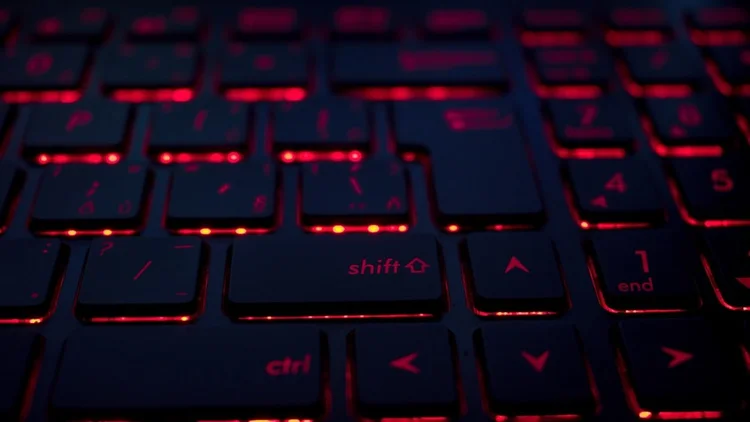 Backlit computer keyboard