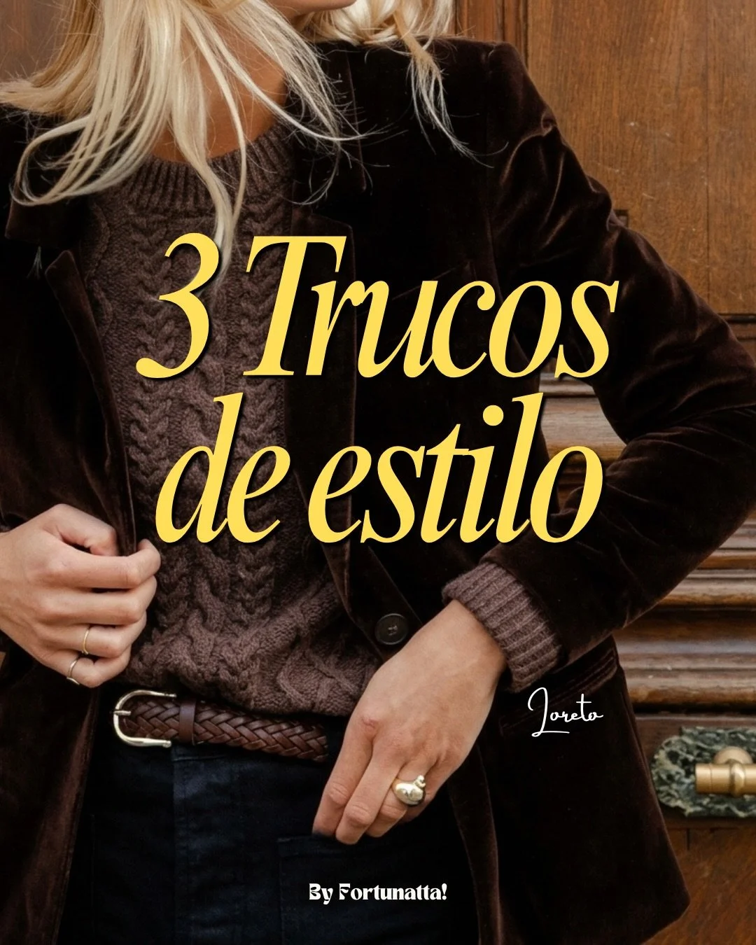 Fortunatta! Tres trucos de estilo para sacar m&aacute;s partido a tu armario este oto&ntilde;o. 

Un cintur&oacute;n que transforma una silueta, la mezcla de texturas que aporta personalidad a un look y una camisa especial que marca la diferencia.

F