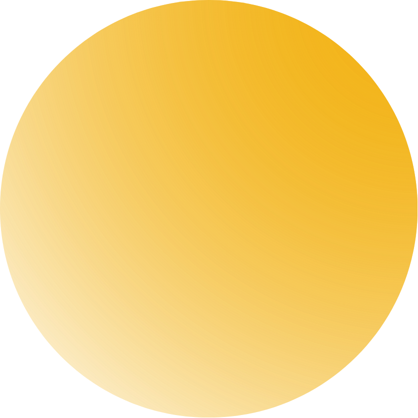 A large yellow sphere with a textured surface.