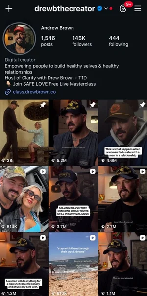 Drew Brown Instagram profile