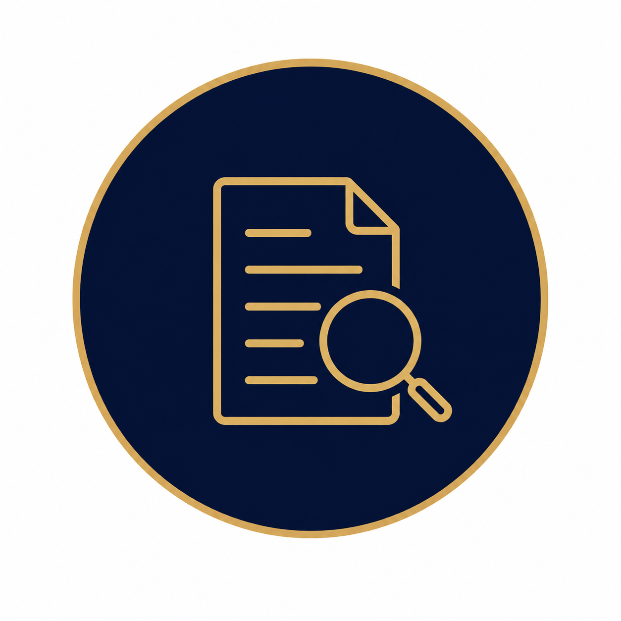 document with glass