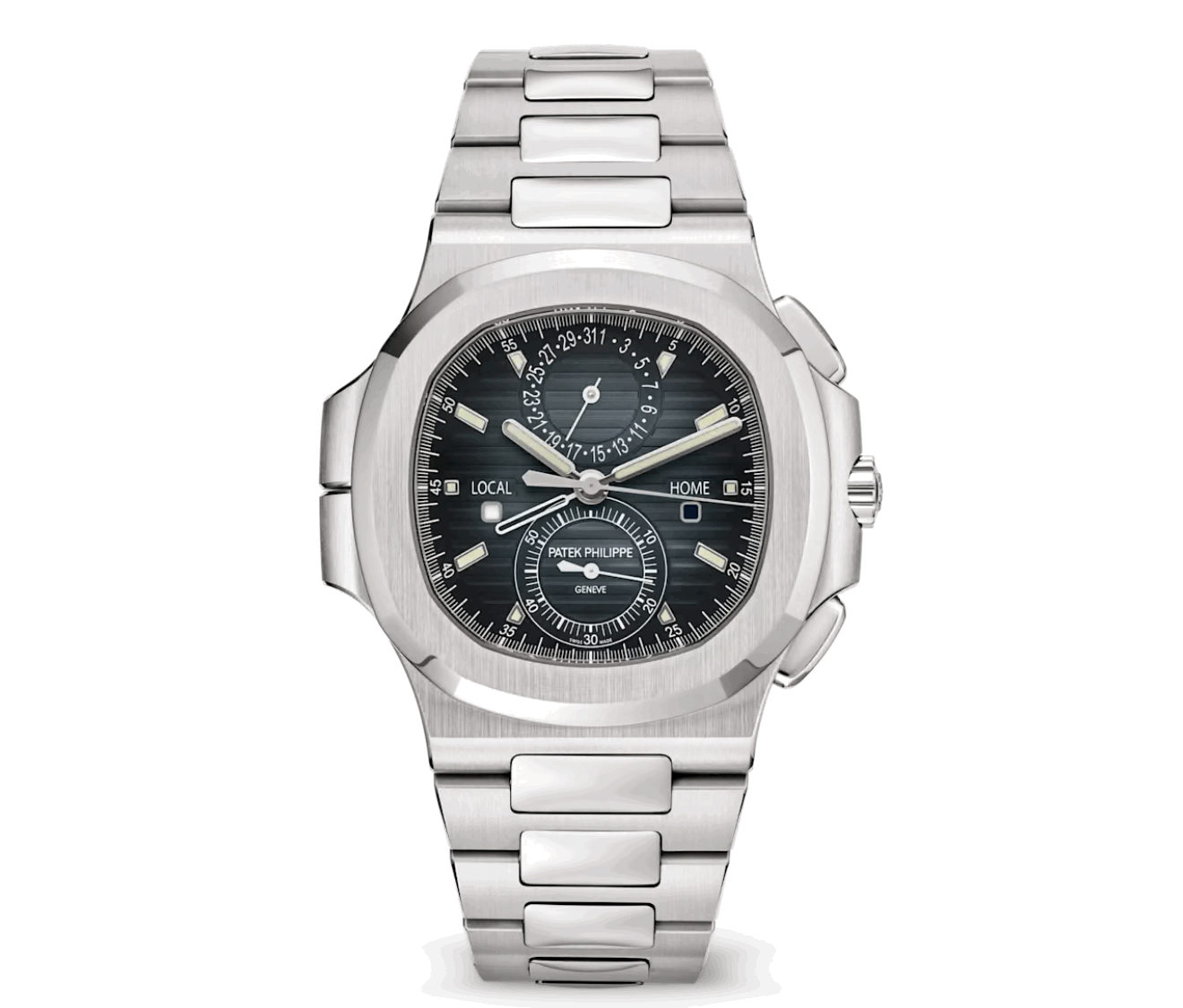 Patek Philippe Nautilus Flyback Chronograph Travel Time Steel Ref:5990/1A-011