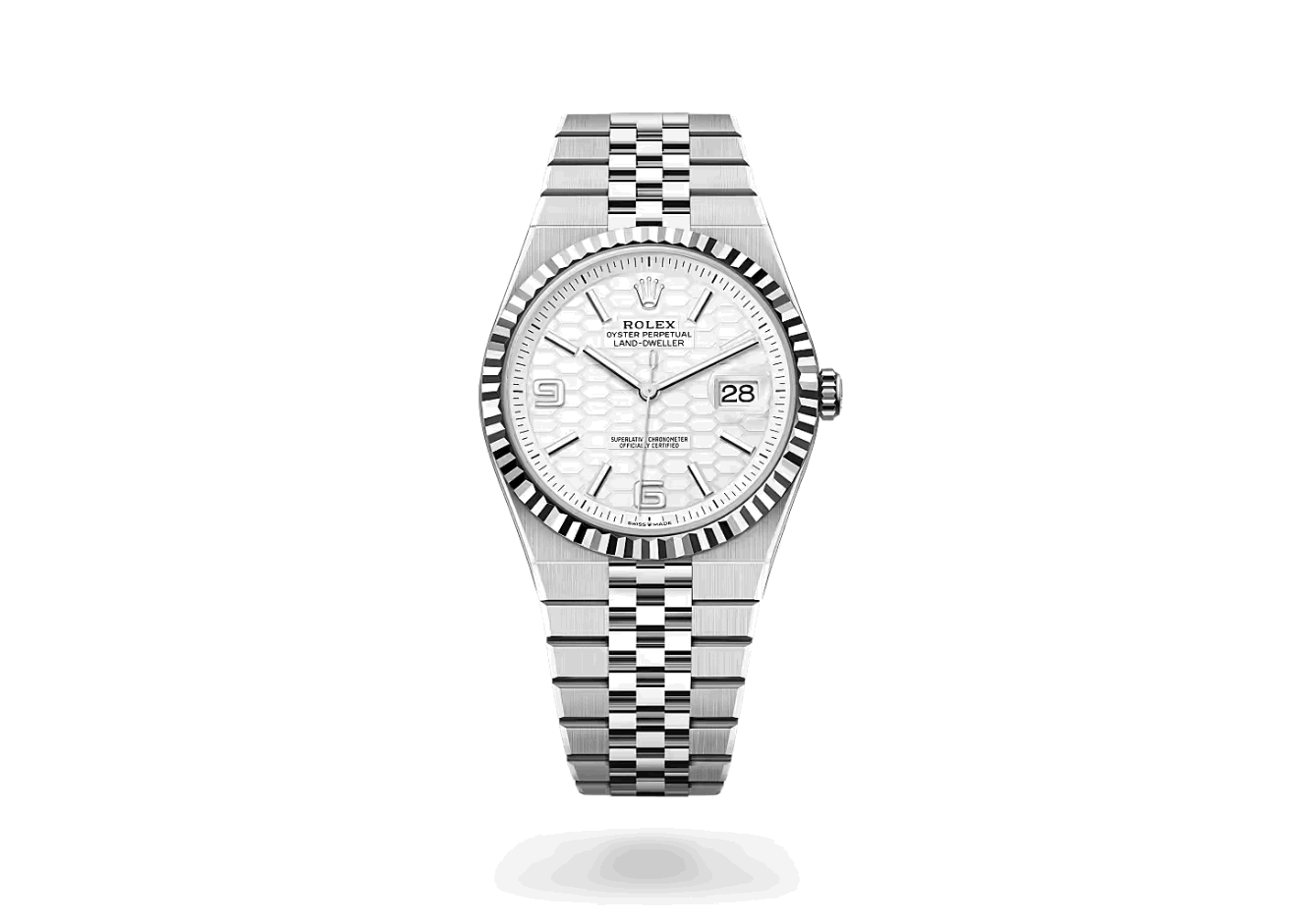 Rolex Land Dweller 40mm Edelstahl White Gold Ref:127334