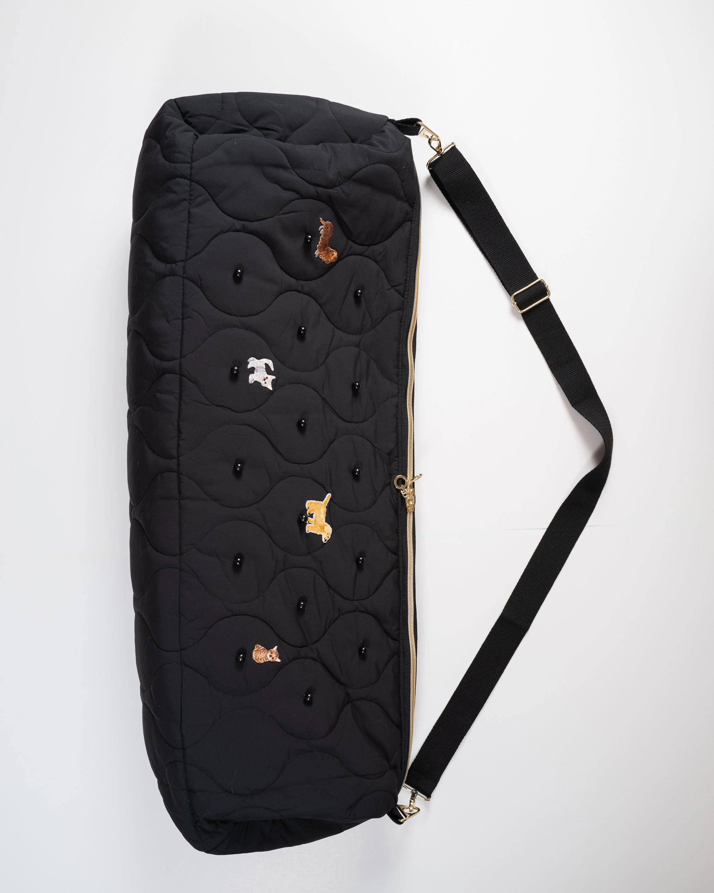 Handmade Large Quilted Yoga Mat Bag