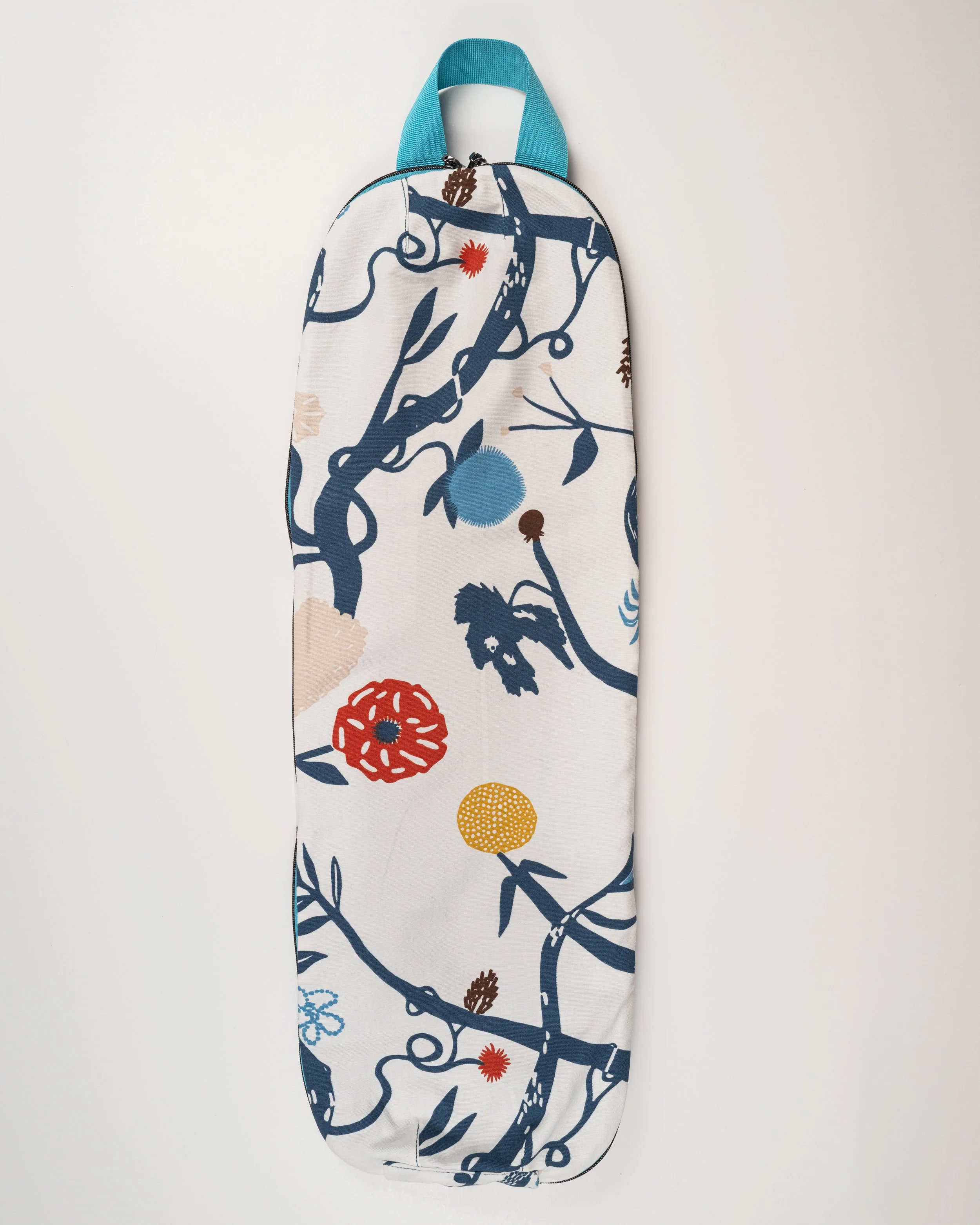 Handmade Yoga Mat Backpack Ikea fabric floral print